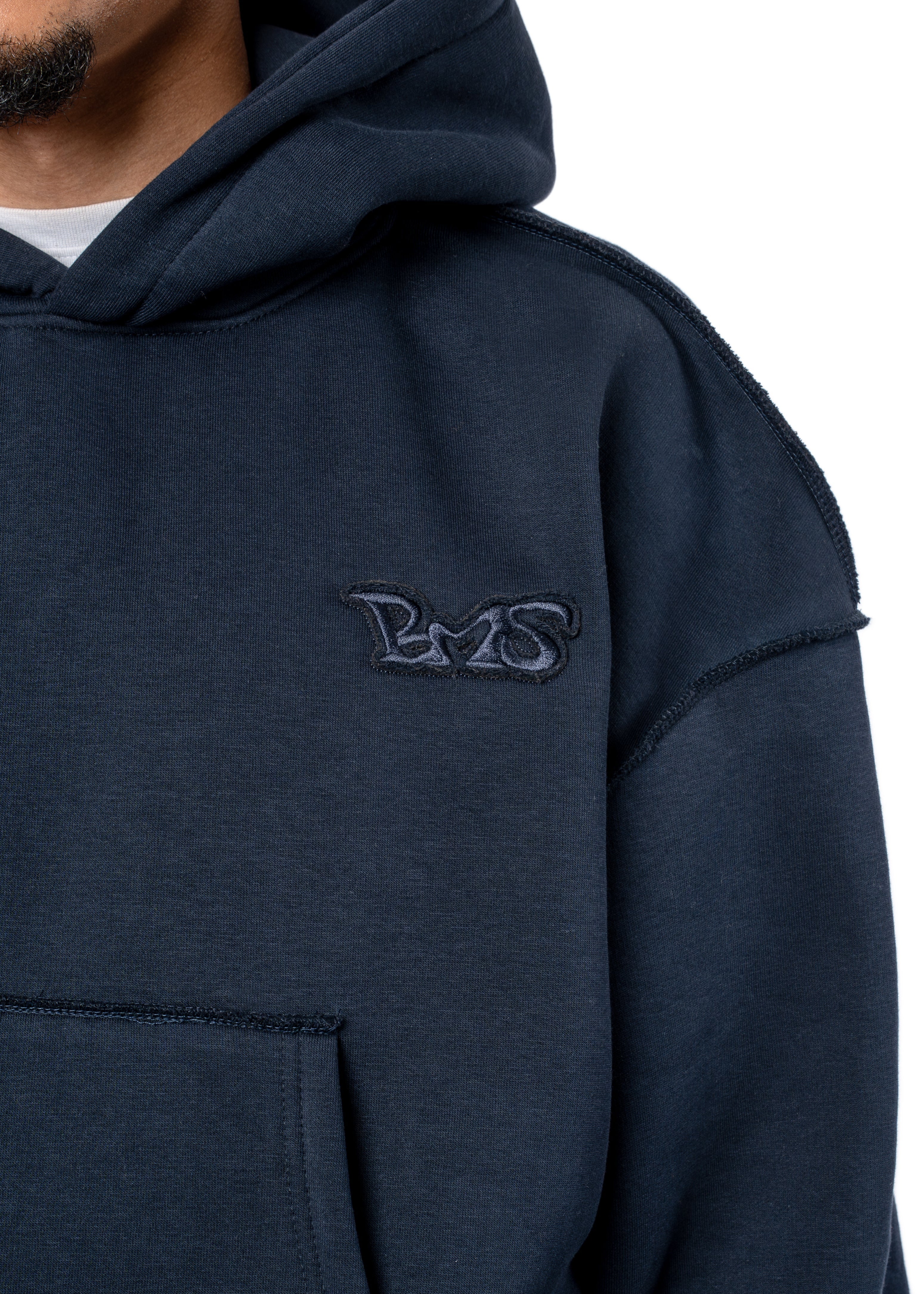 PATCH NAVY HOODIE