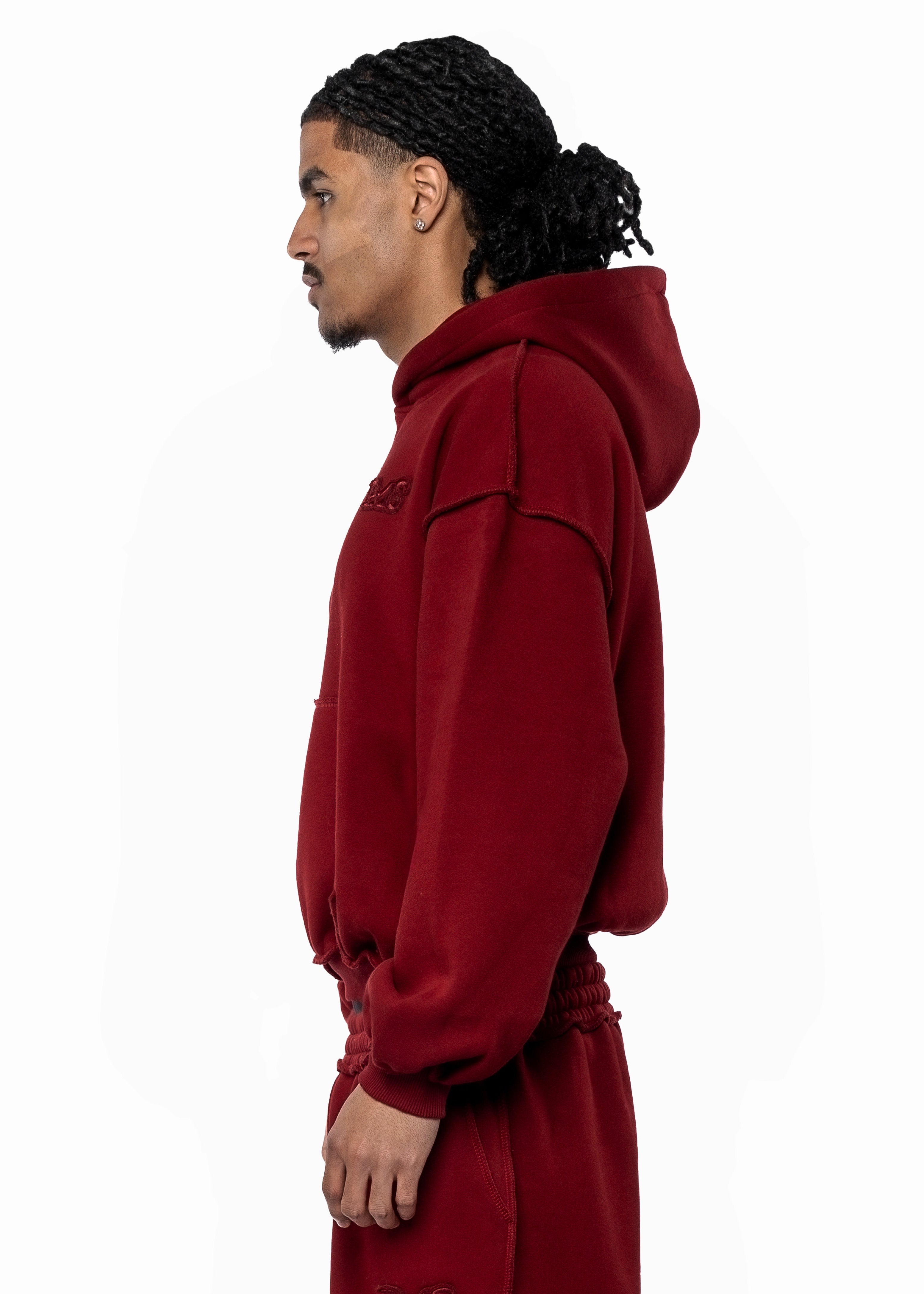 PATCH BORDEAUX HOODIE
