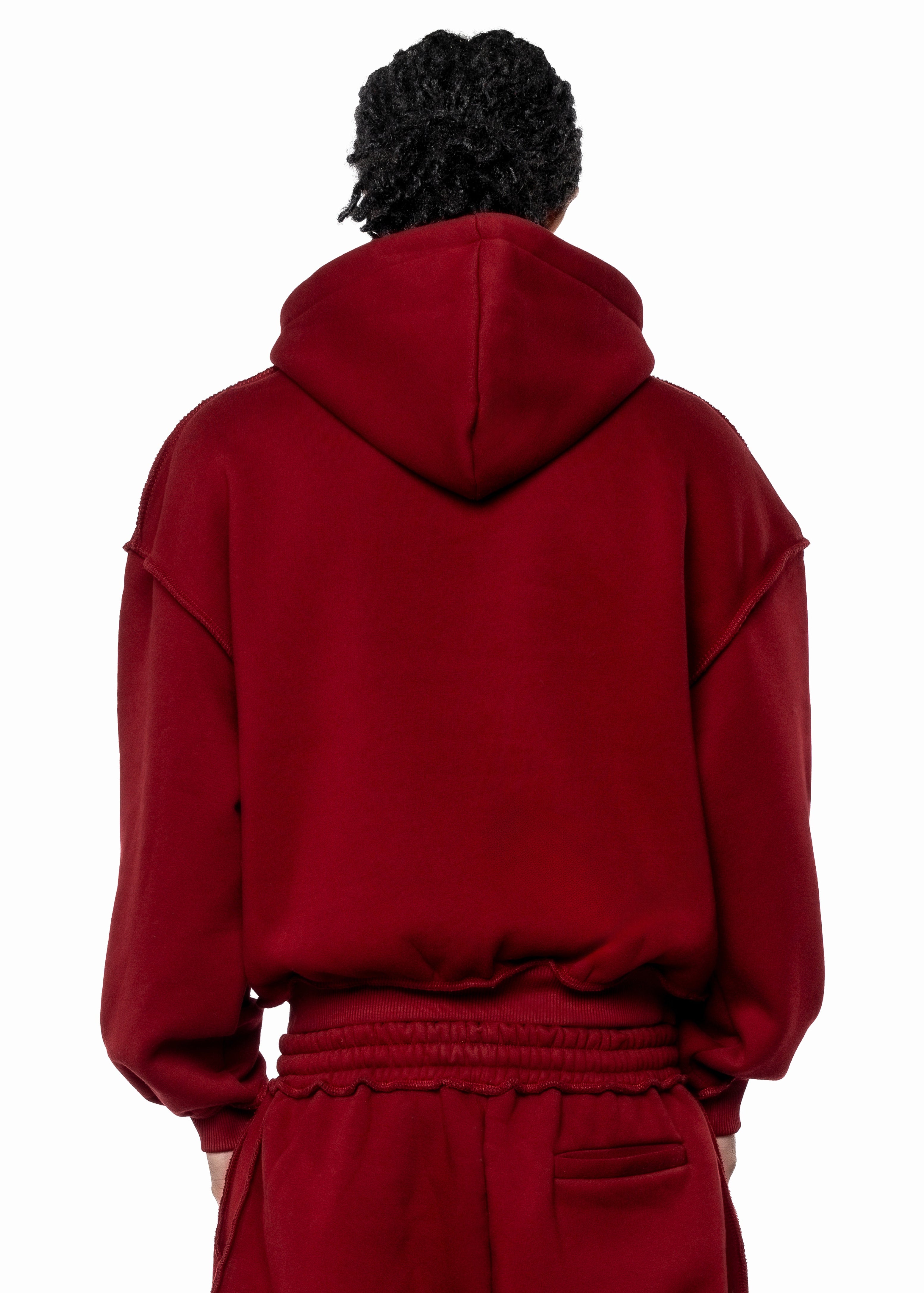 PATCH BORDEAUX HOODIE