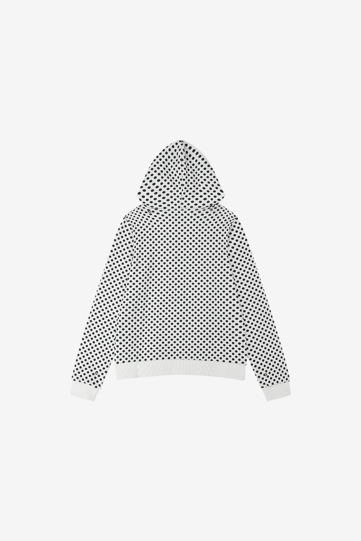 Polka Dot Slim Zip Hoodie