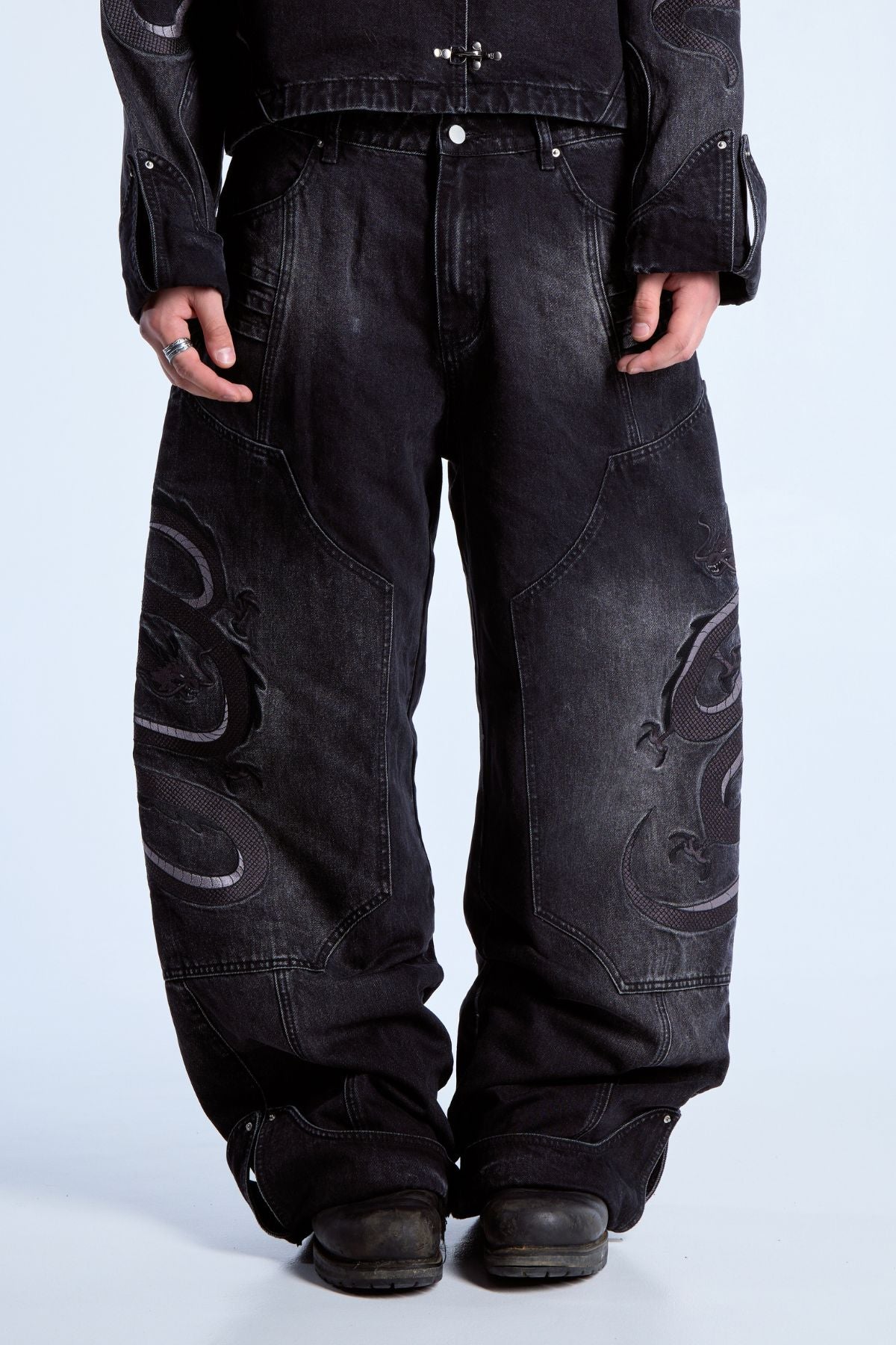 Dragon Denim Jeans Black