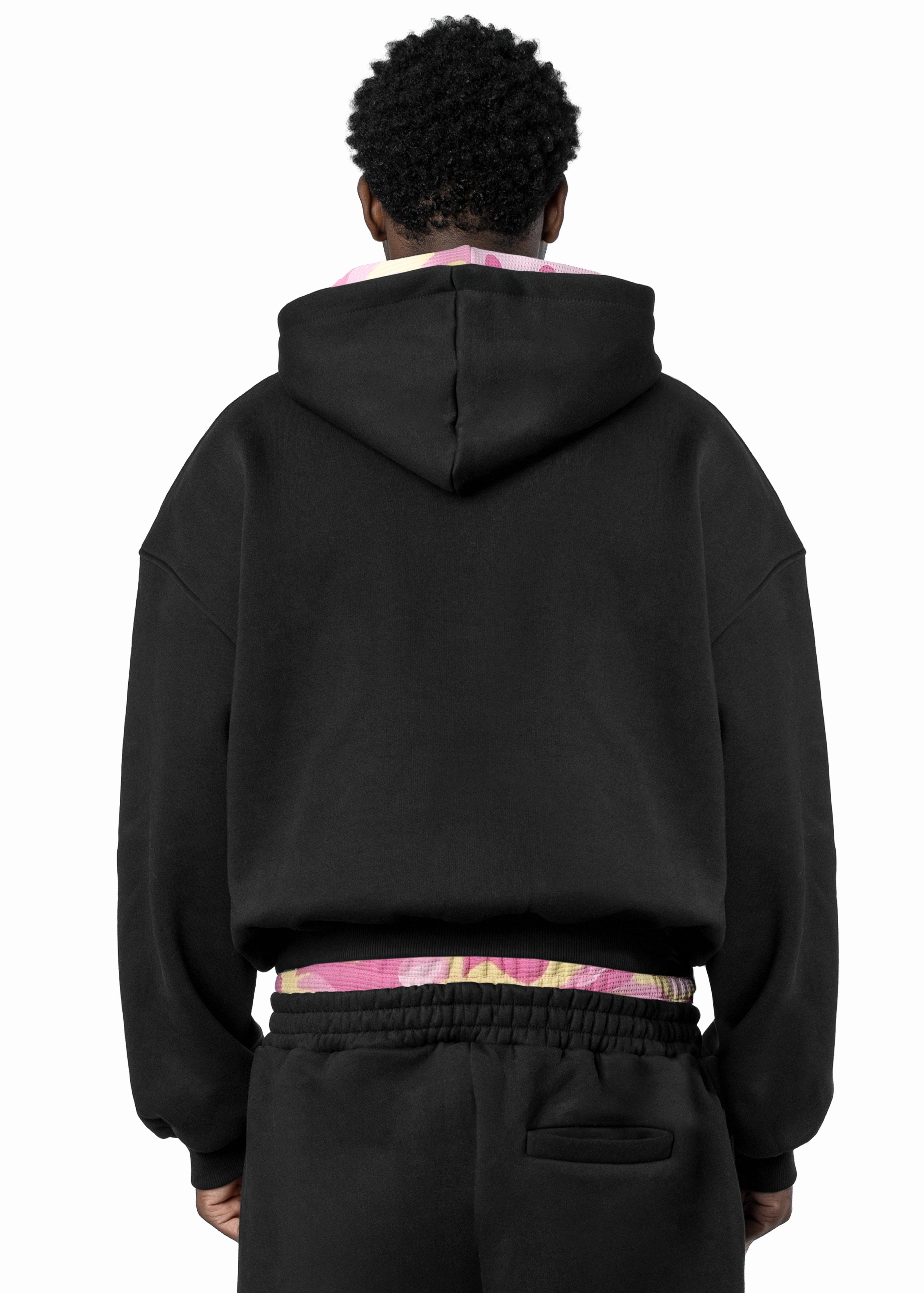 BLACK CAMO PINK HOODIE