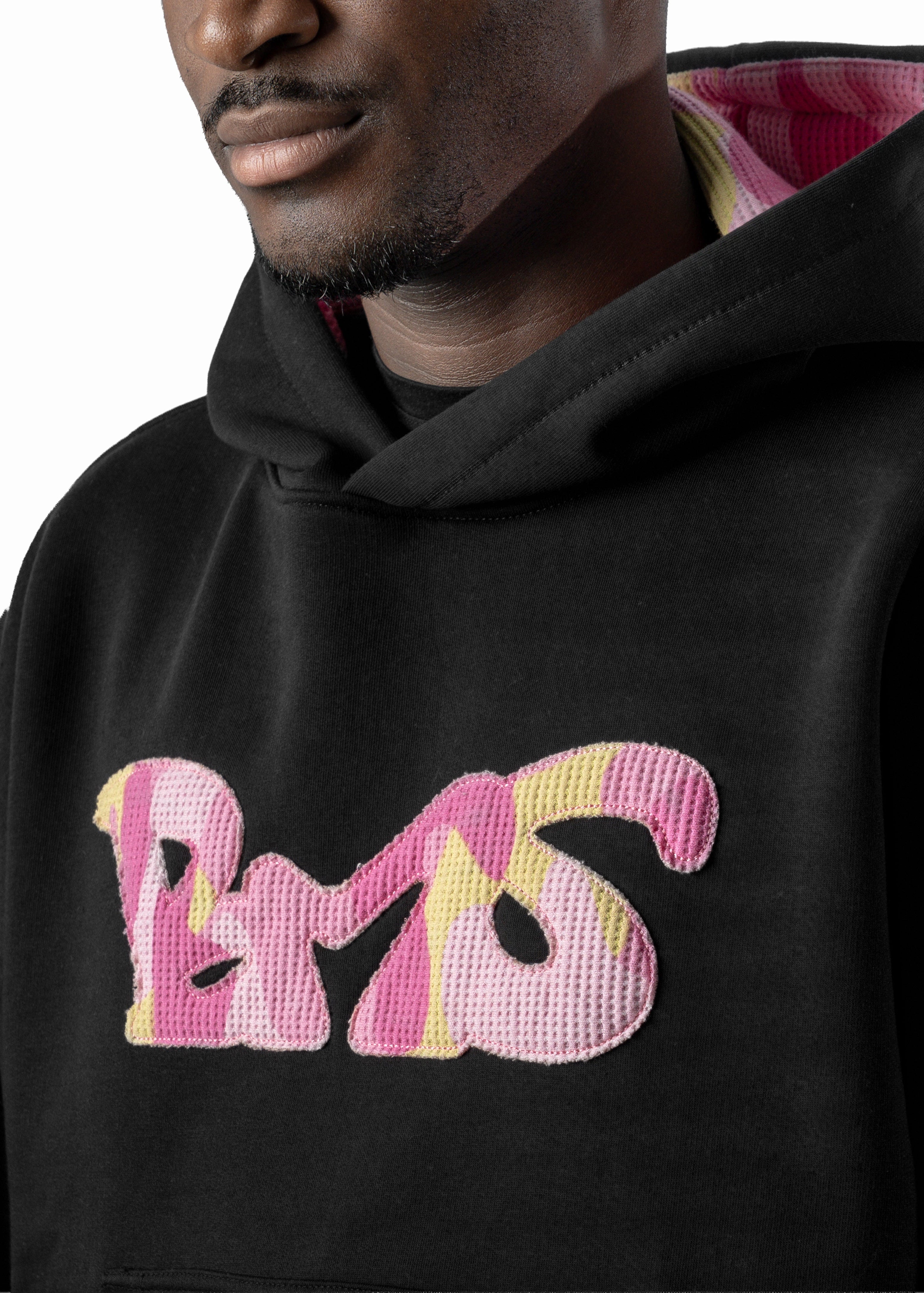 BLACK CAMO PINK HOODIE