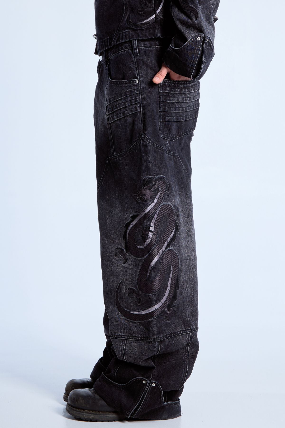 Dragon Denim Jeans Black