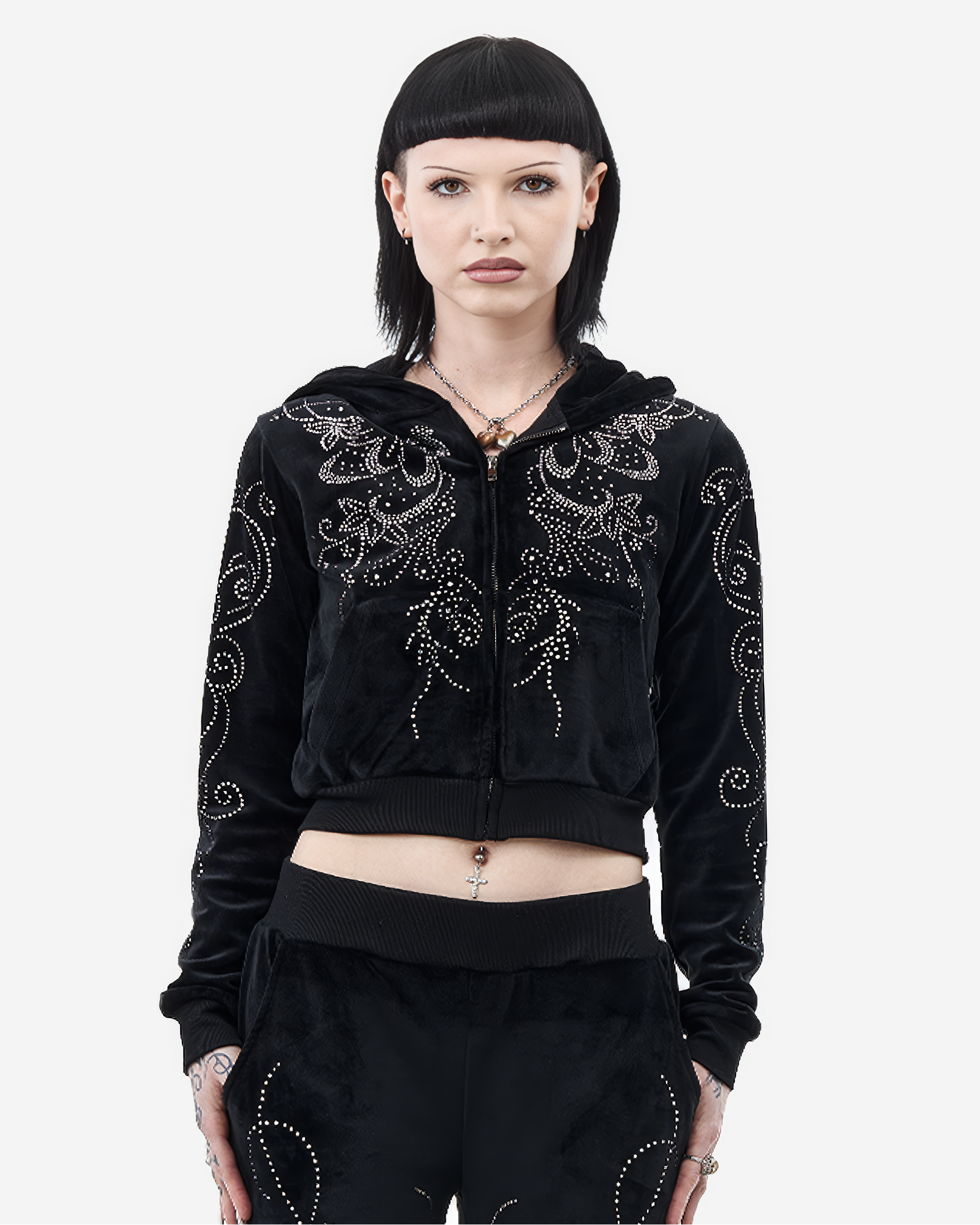 Velour Flutter Hoodie