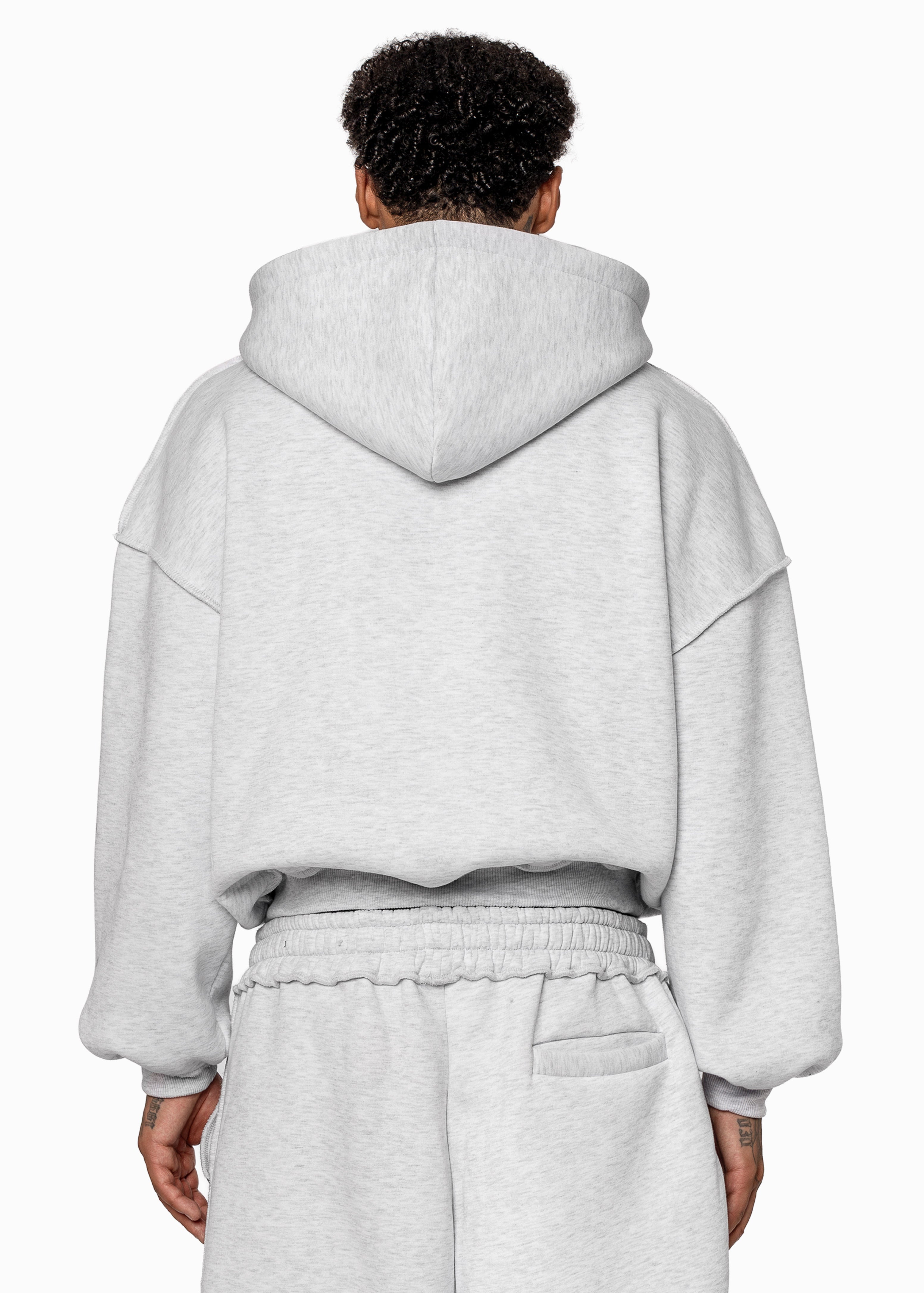 PATCH GREY HOODIE
