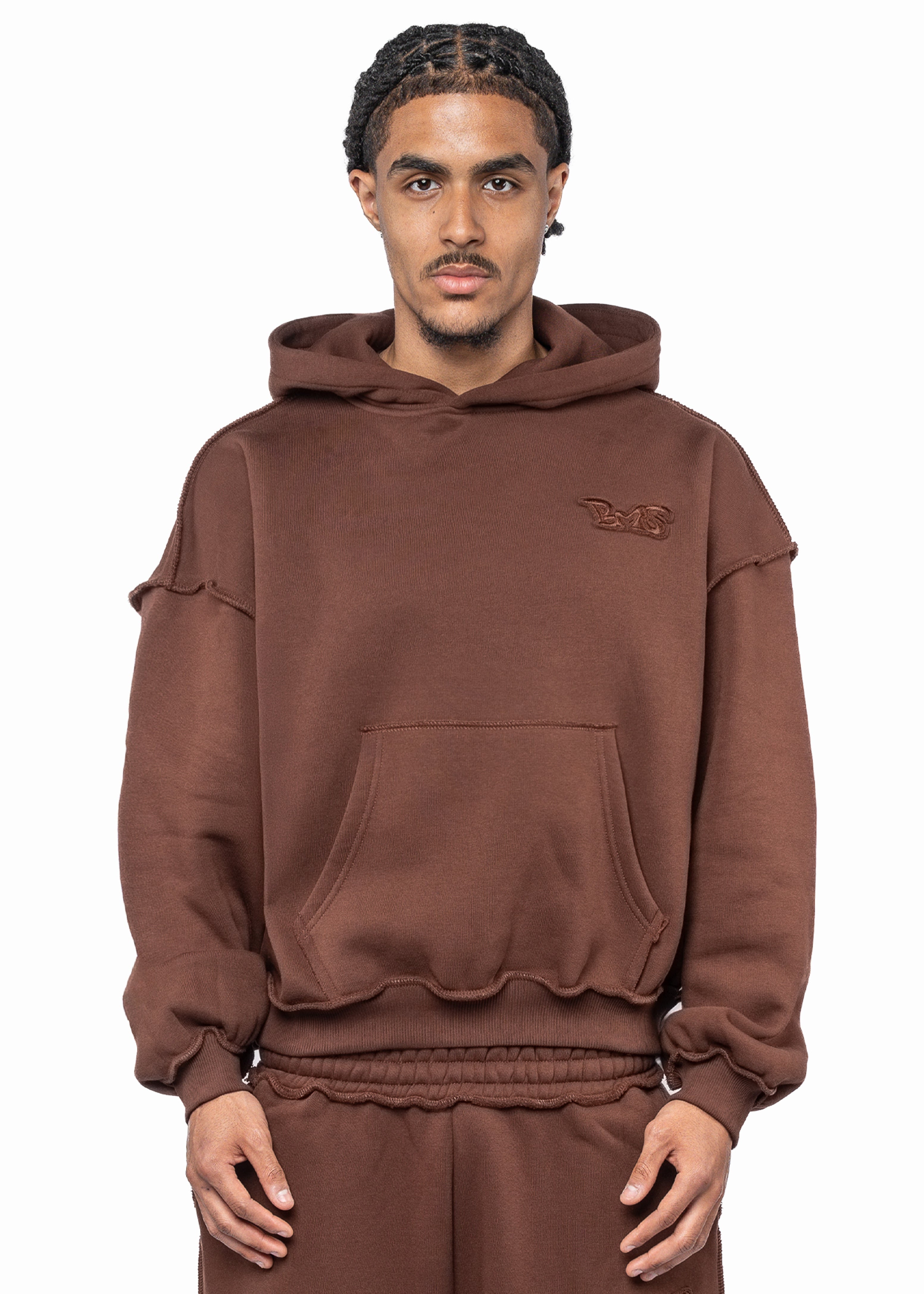 PATCH BROWN HOODIE