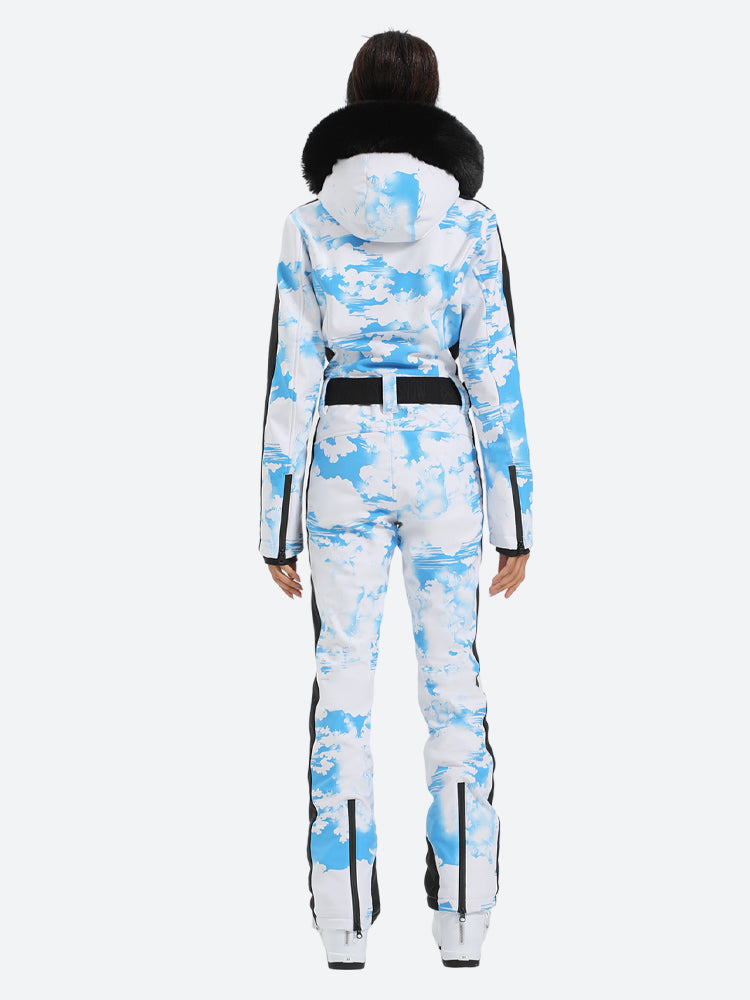Women's Petal Slim-Fit Abrasion-Resistant One-Piece Ski Suits