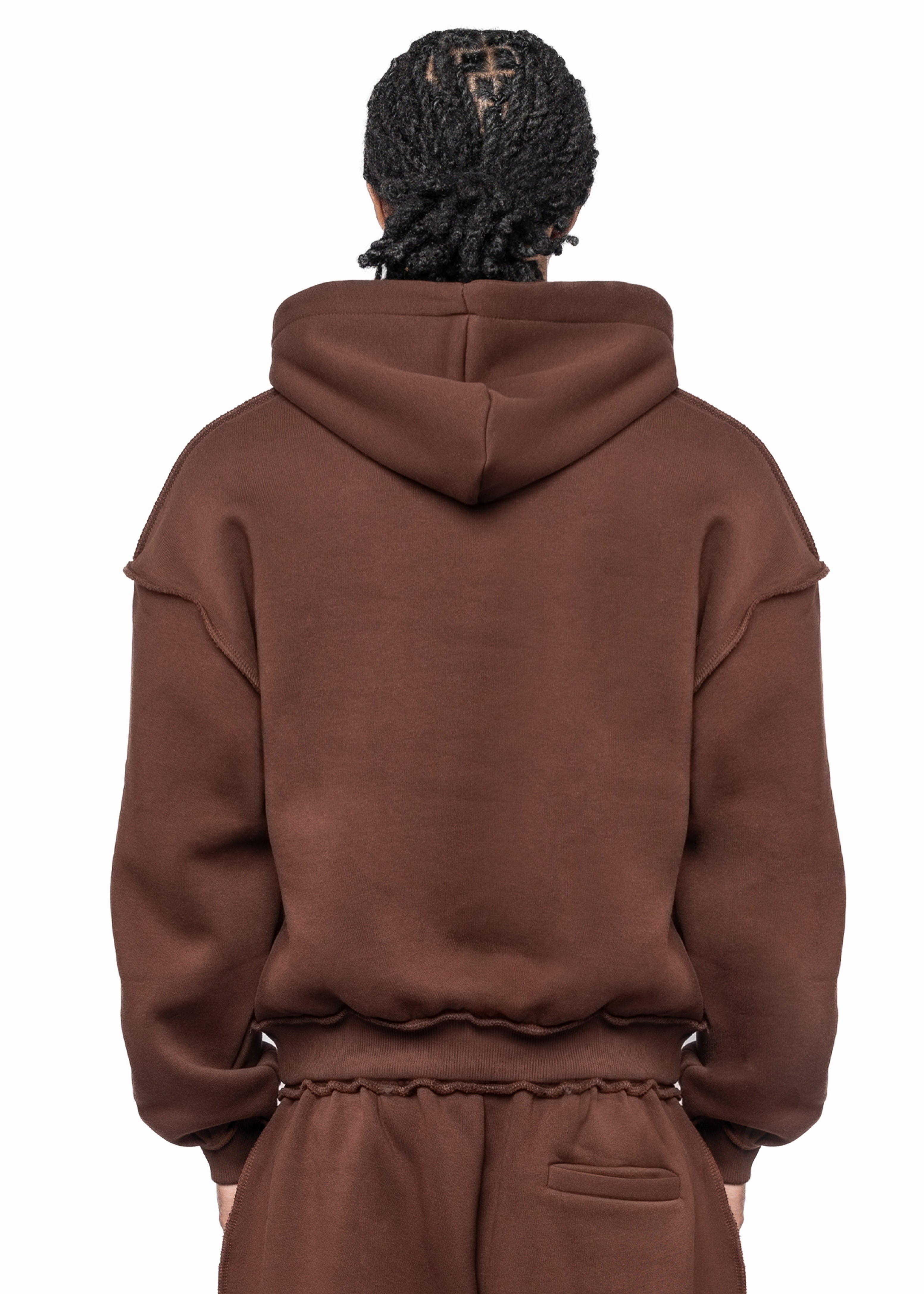 PATCH BROWN HOODIE