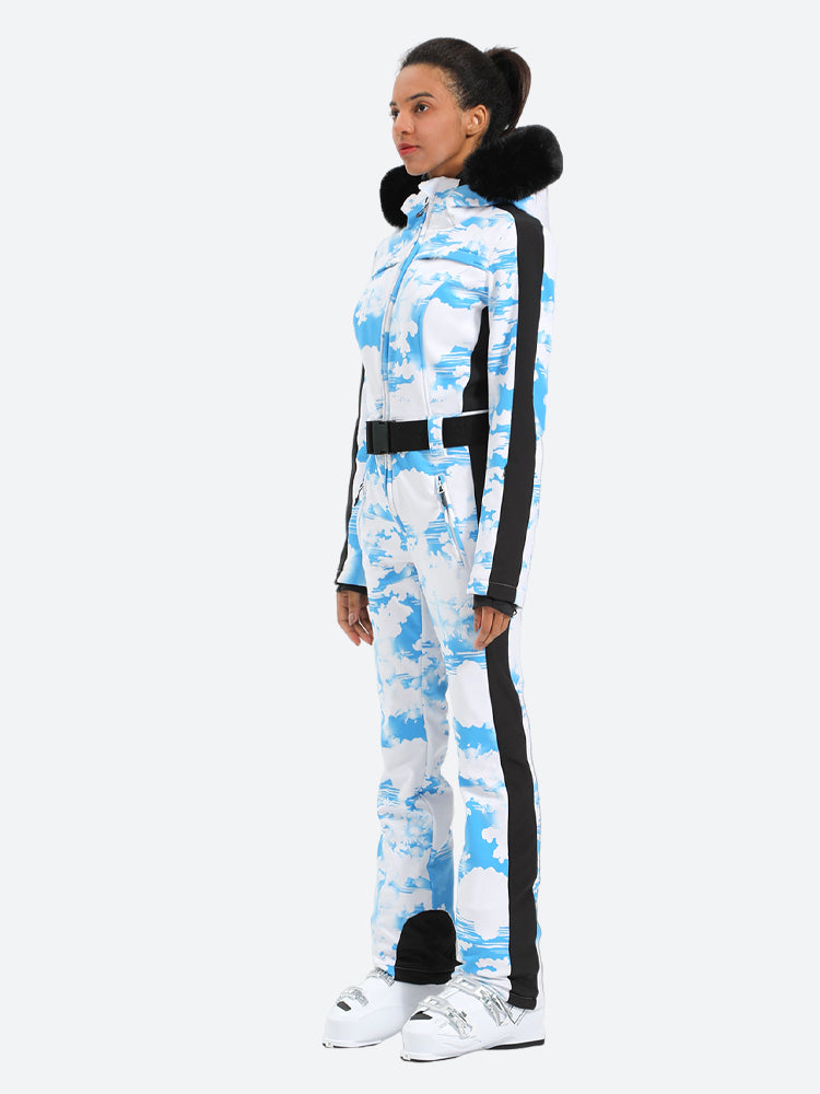 Women's Petal Slim-Fit Abrasion-Resistant One-Piece Ski Suits