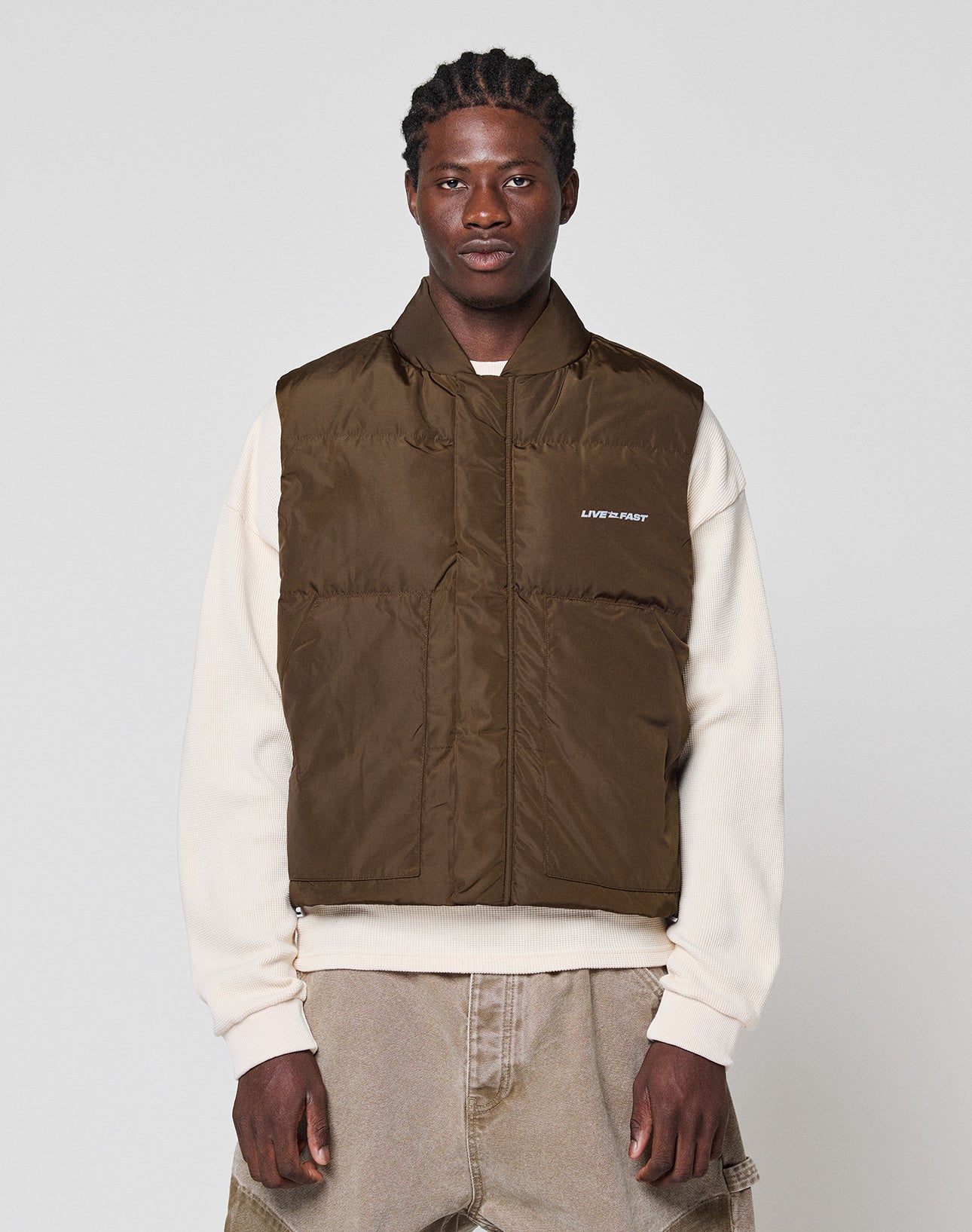 Live Fast Cropped Vest