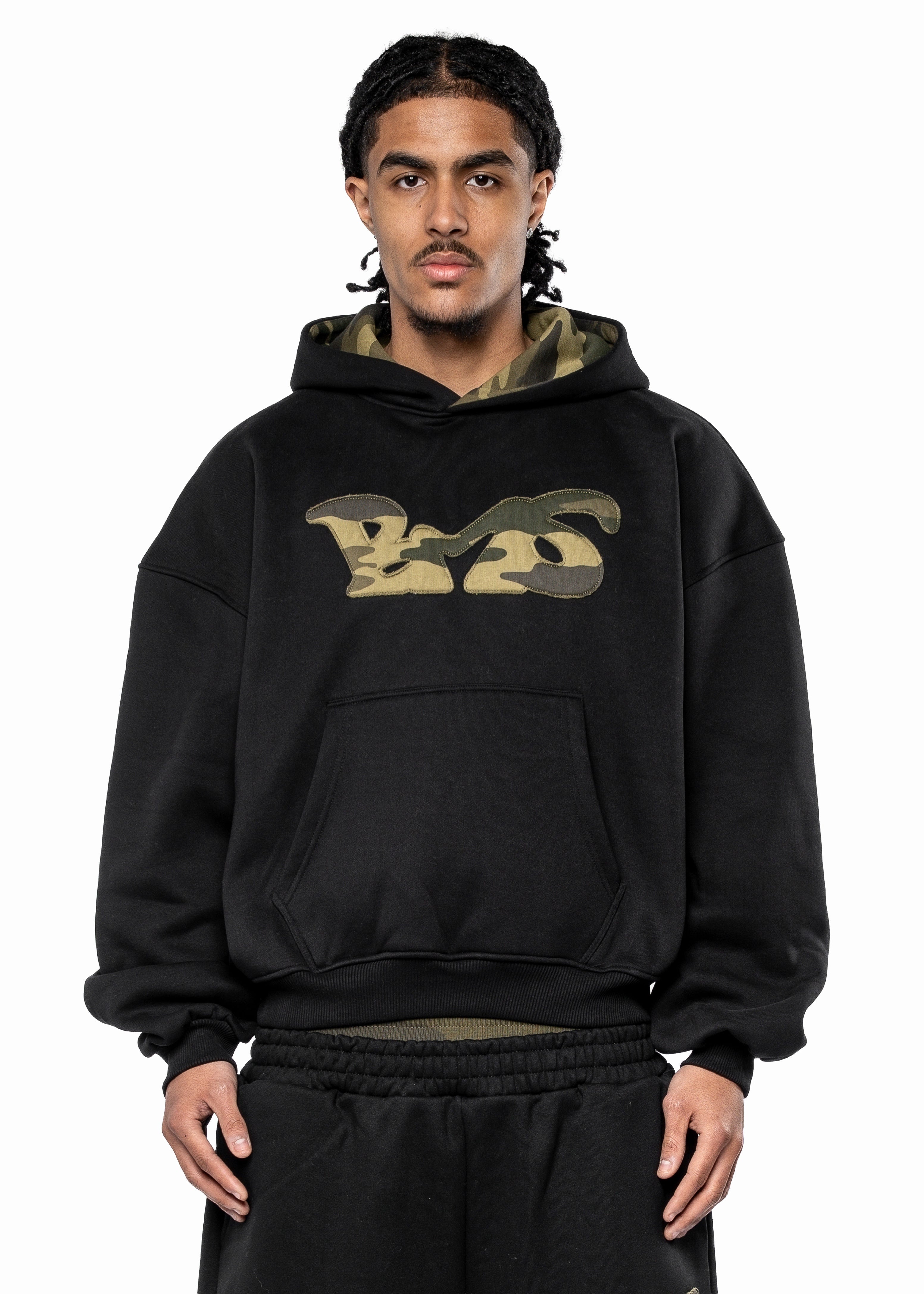 BLACK CAMO HOODIE