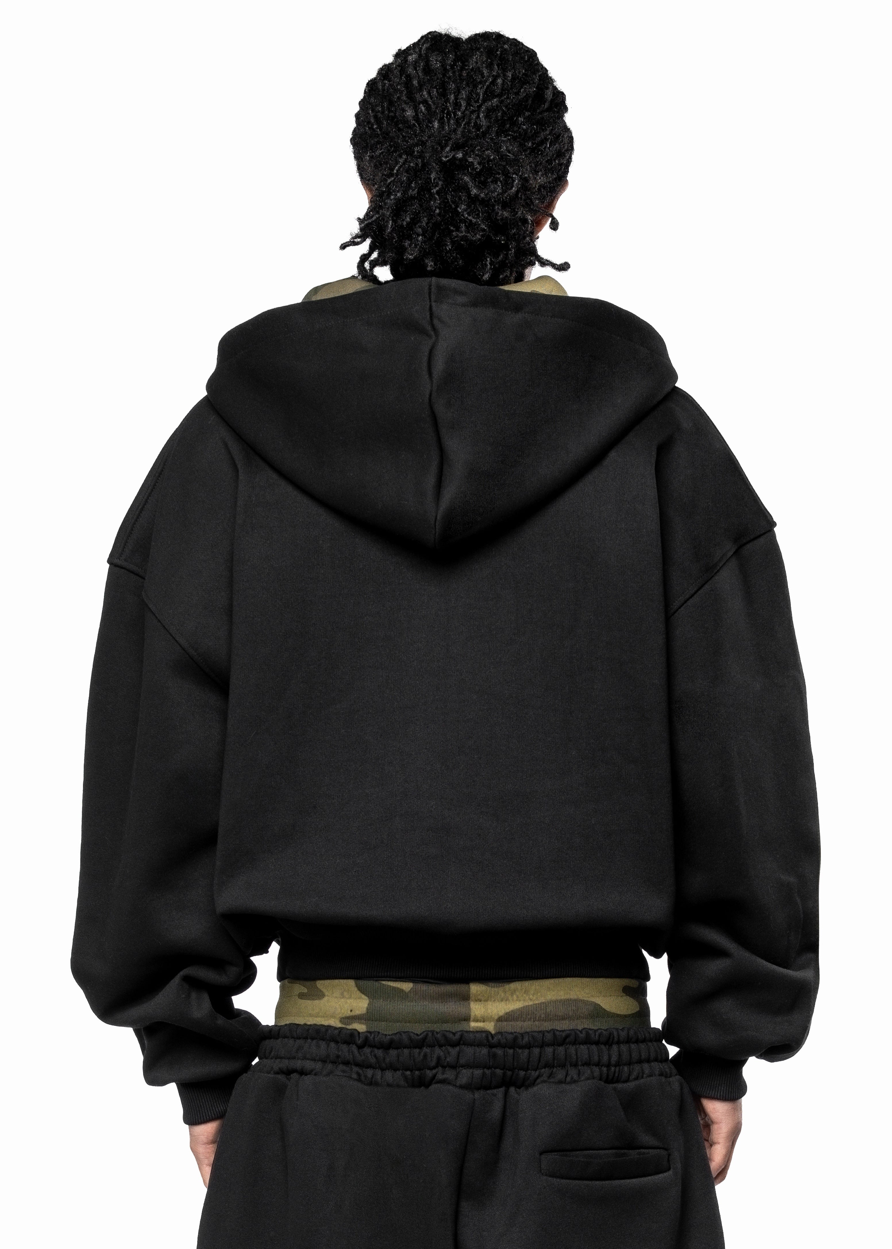 BLACK CAMO HOODIE