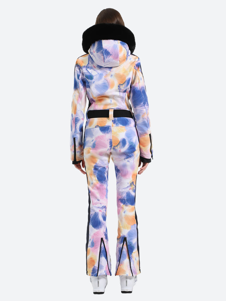 Women's Petal Slim-Fit Abrasion-Resistant One-Piece Ski Suits