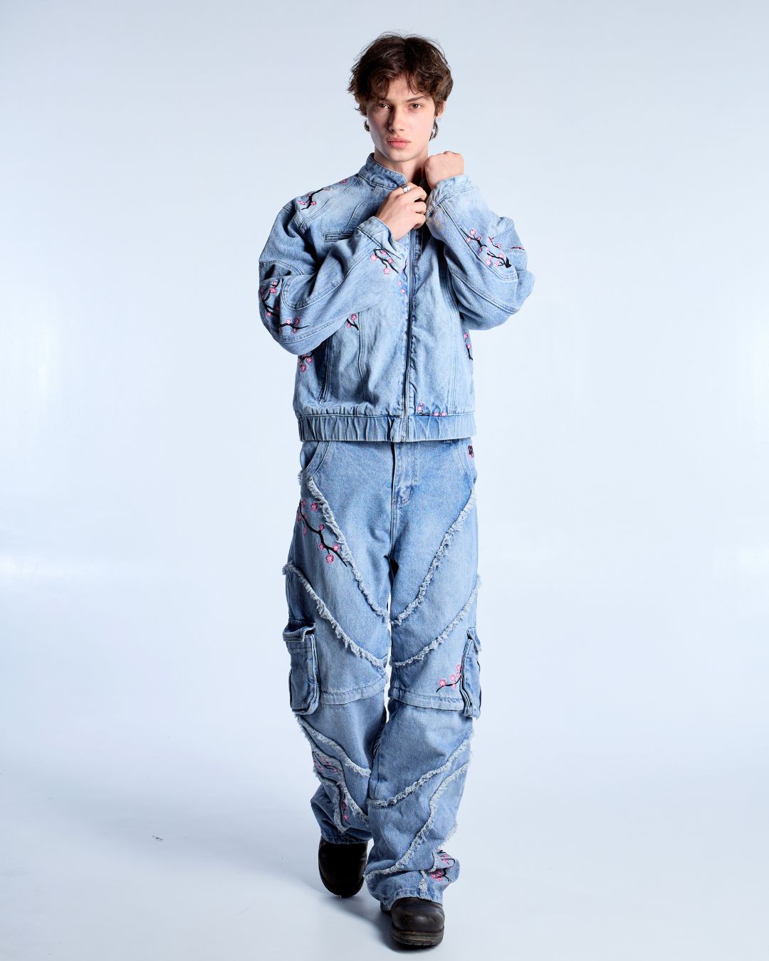 Sakura Blue Denim Jacket