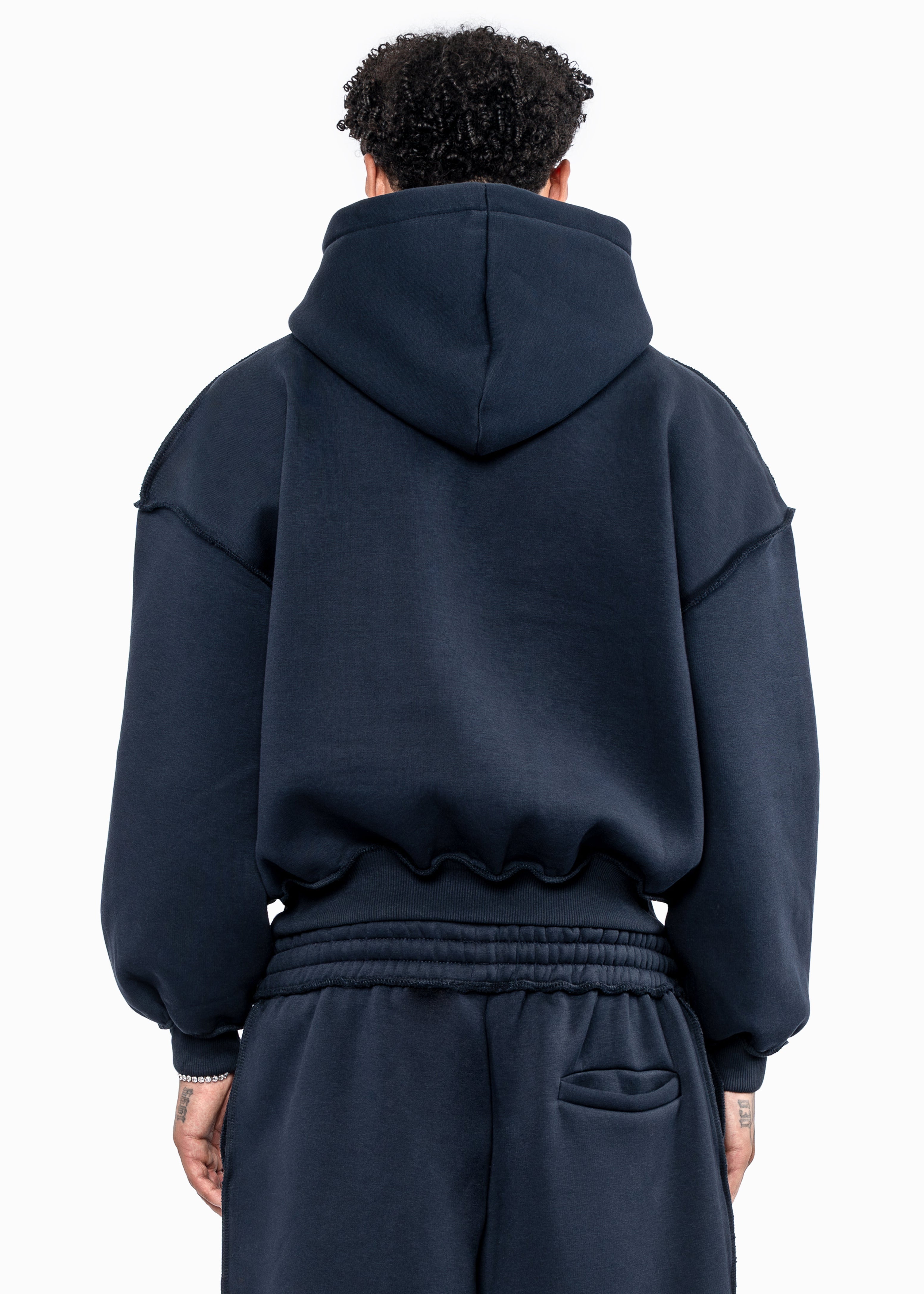 PATCH NAVY HOODIE