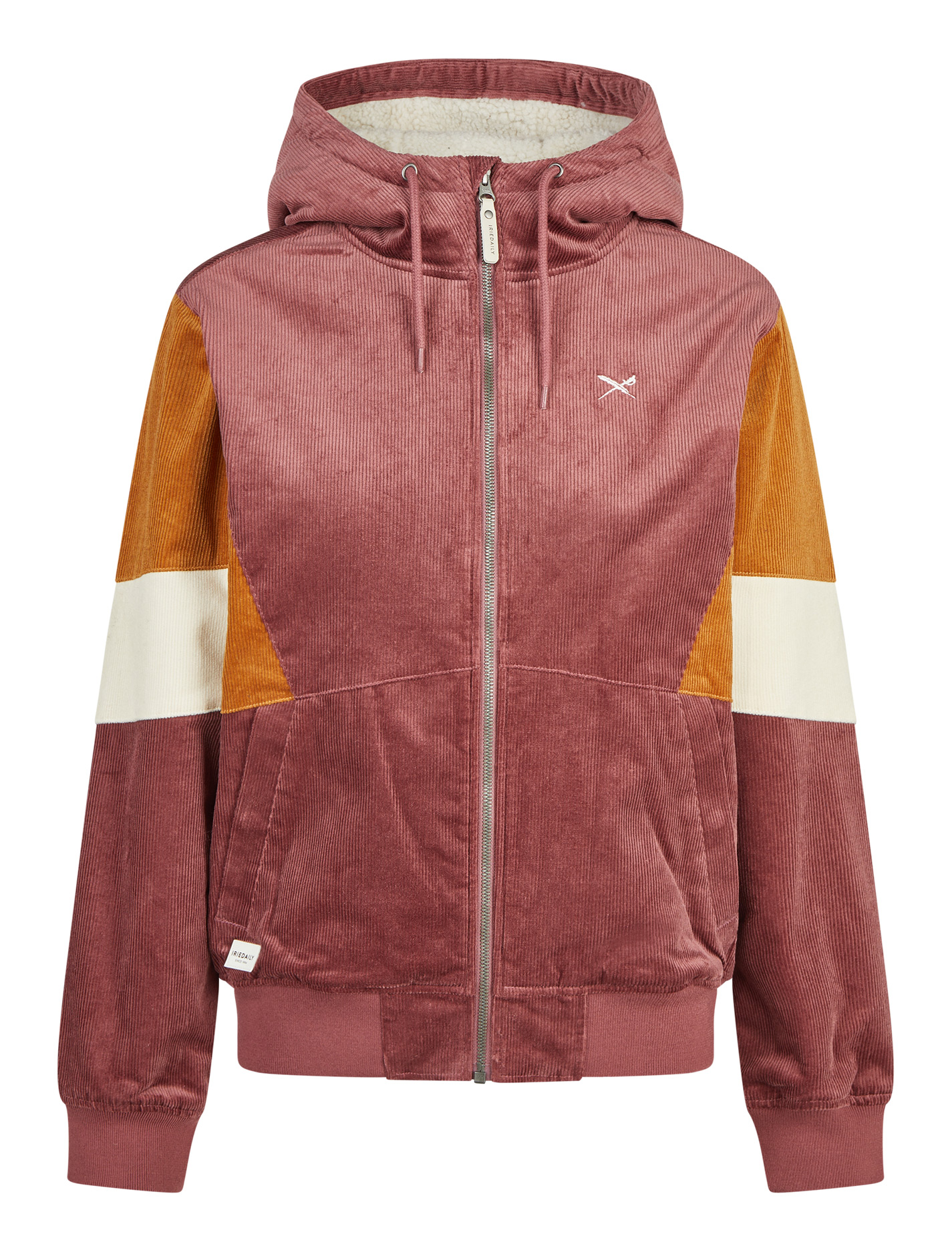 Blotchy Cord Jacket plum