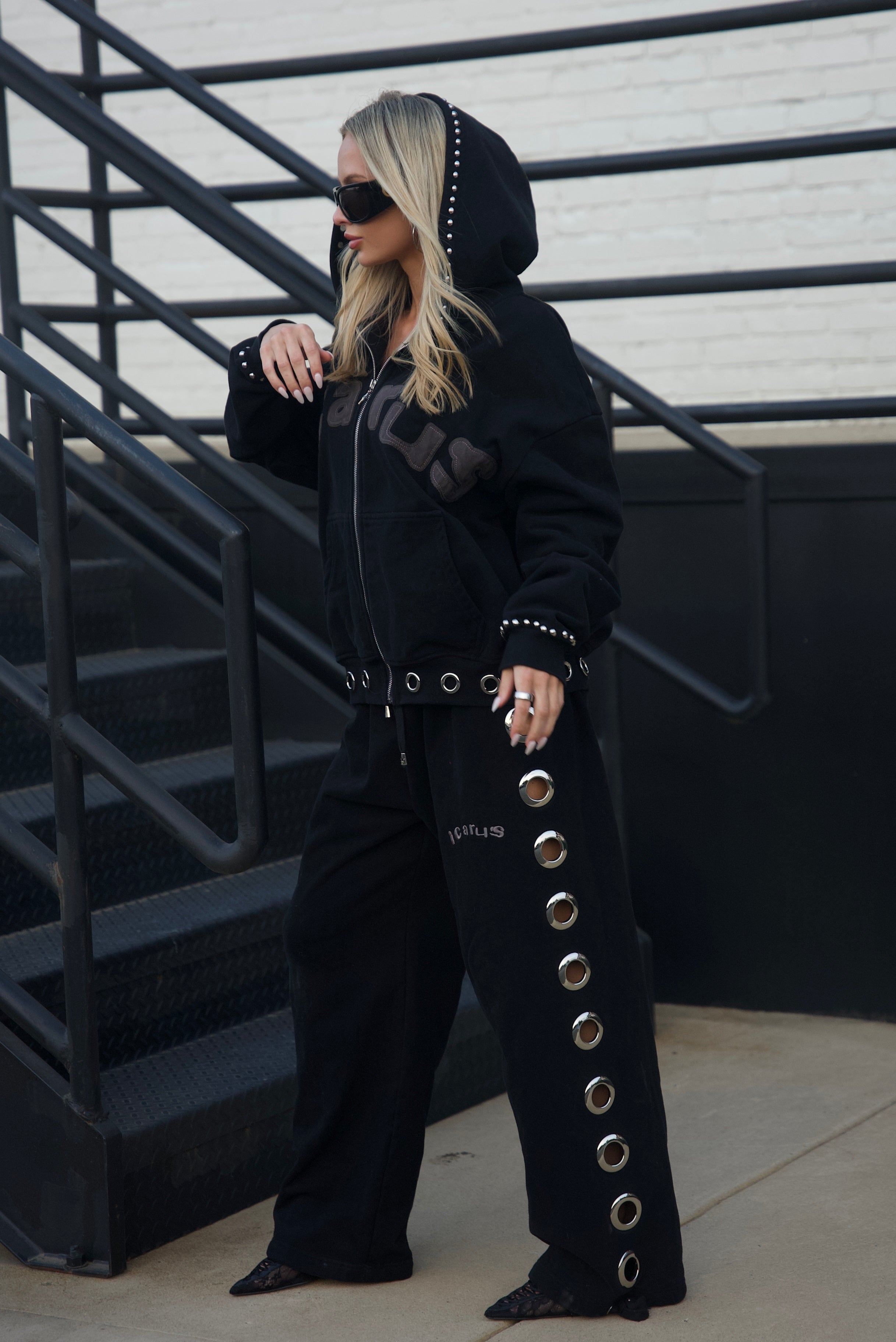 Eyelet & Stud Sweatshirt