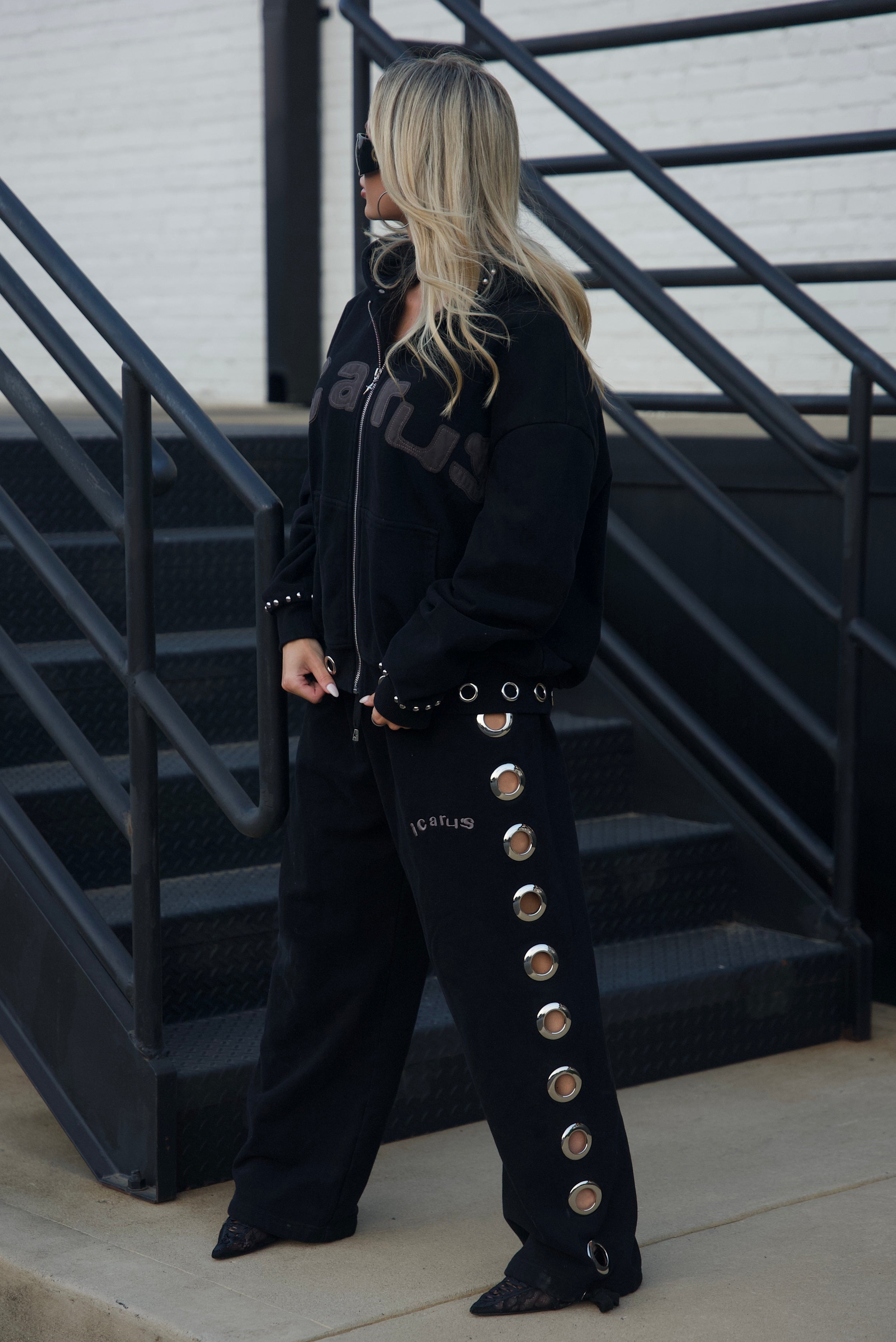 Eyelet & Stud Sweatshirt
