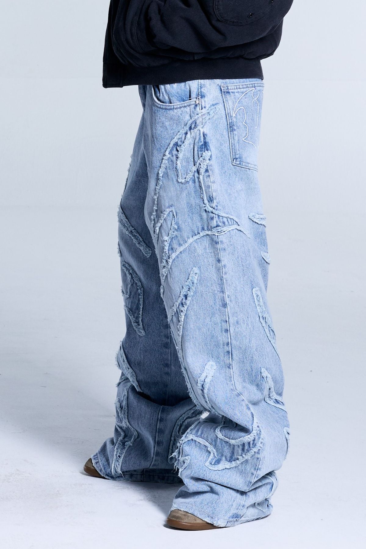 Flamed Blue Denim