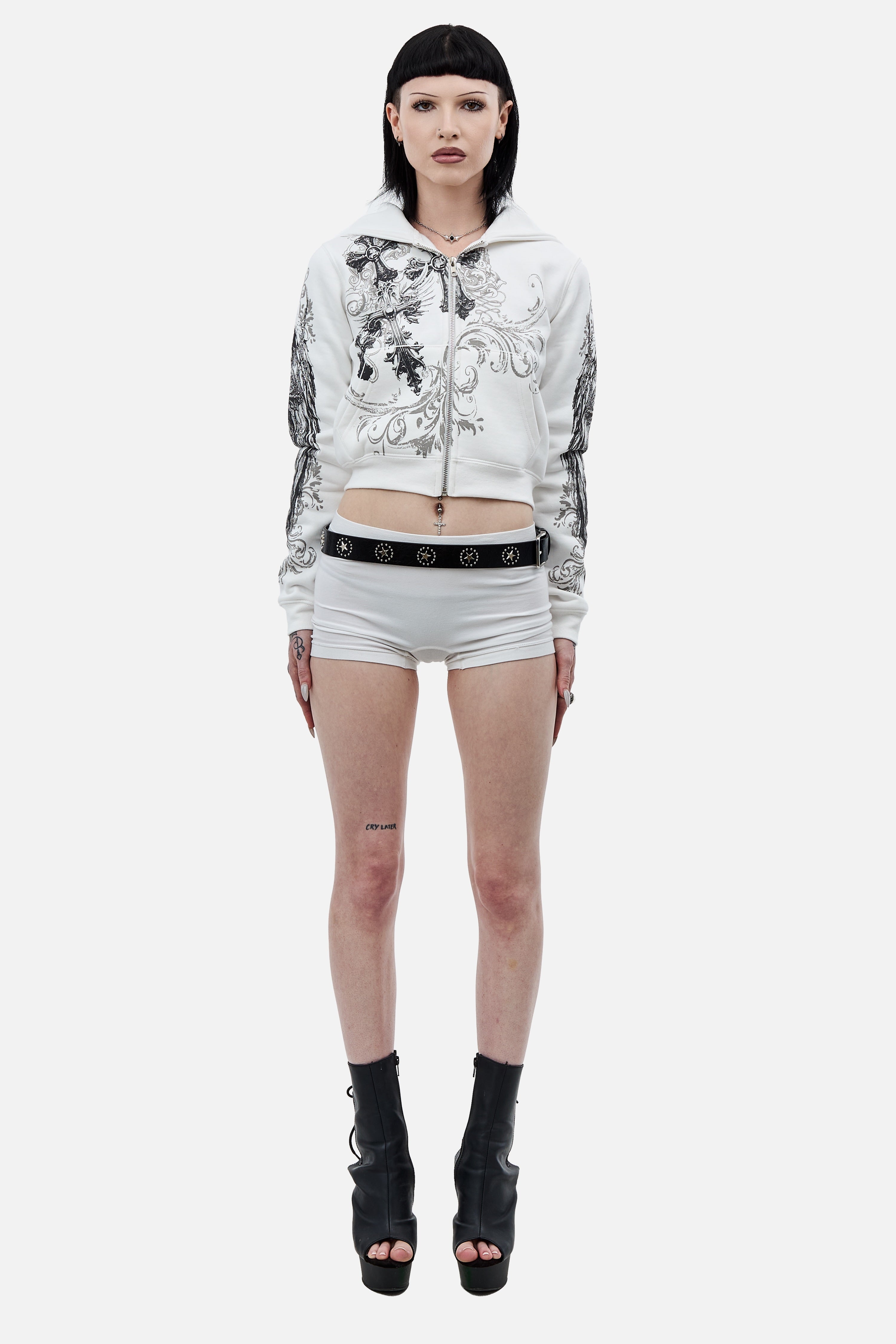 White Elegance Hoodie