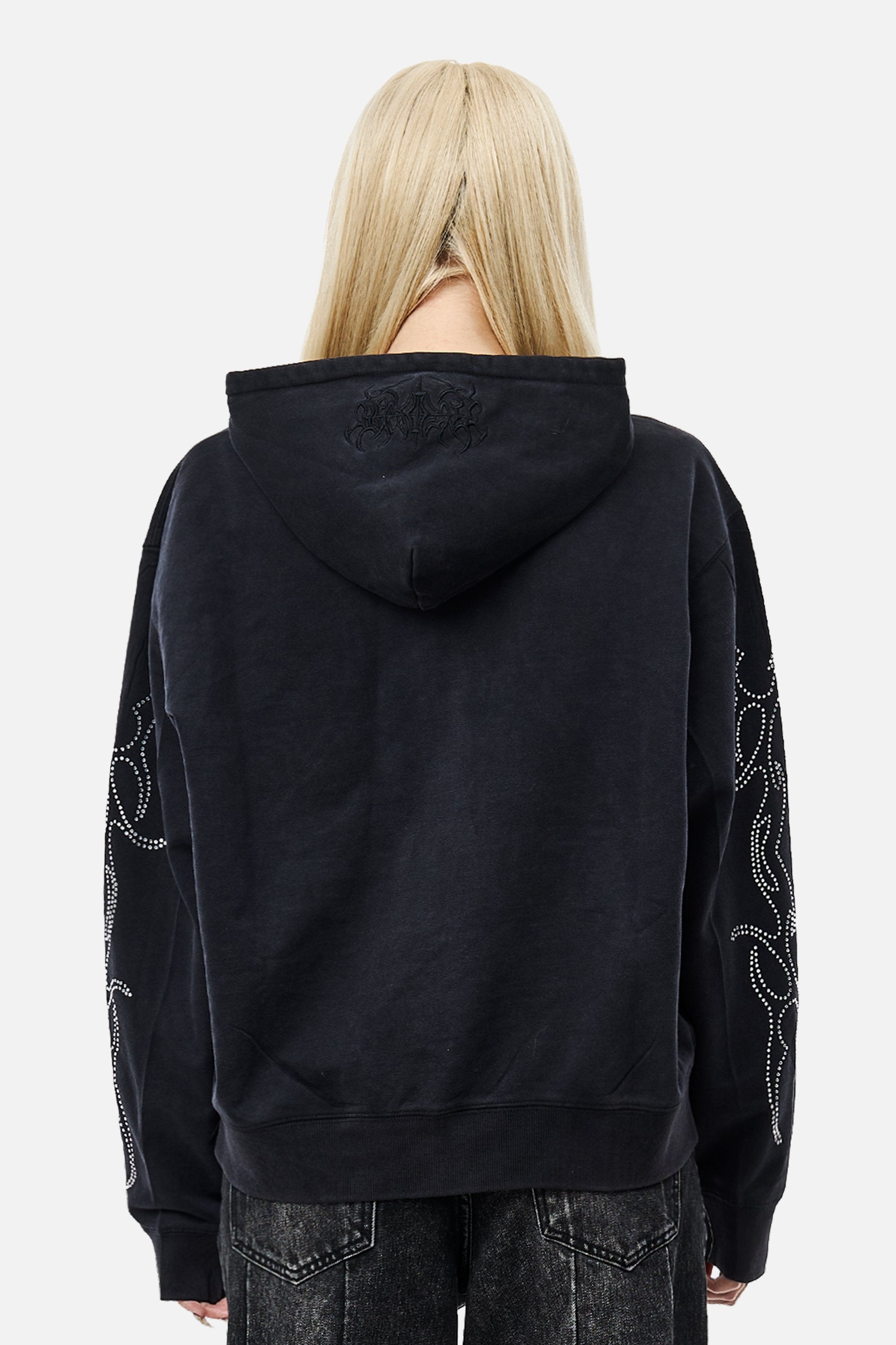 Sigil Rhinestone Zip Hoodie