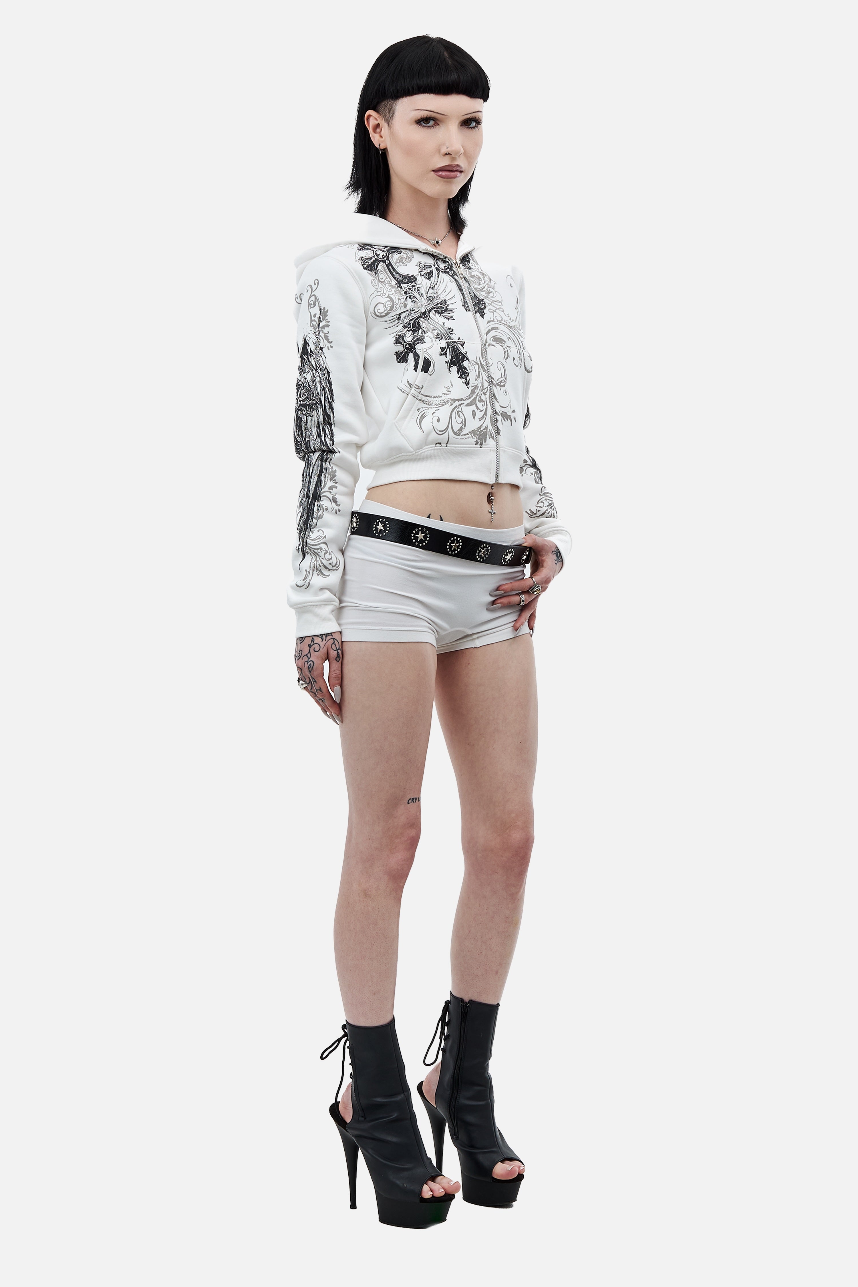 White Elegance Hoodie