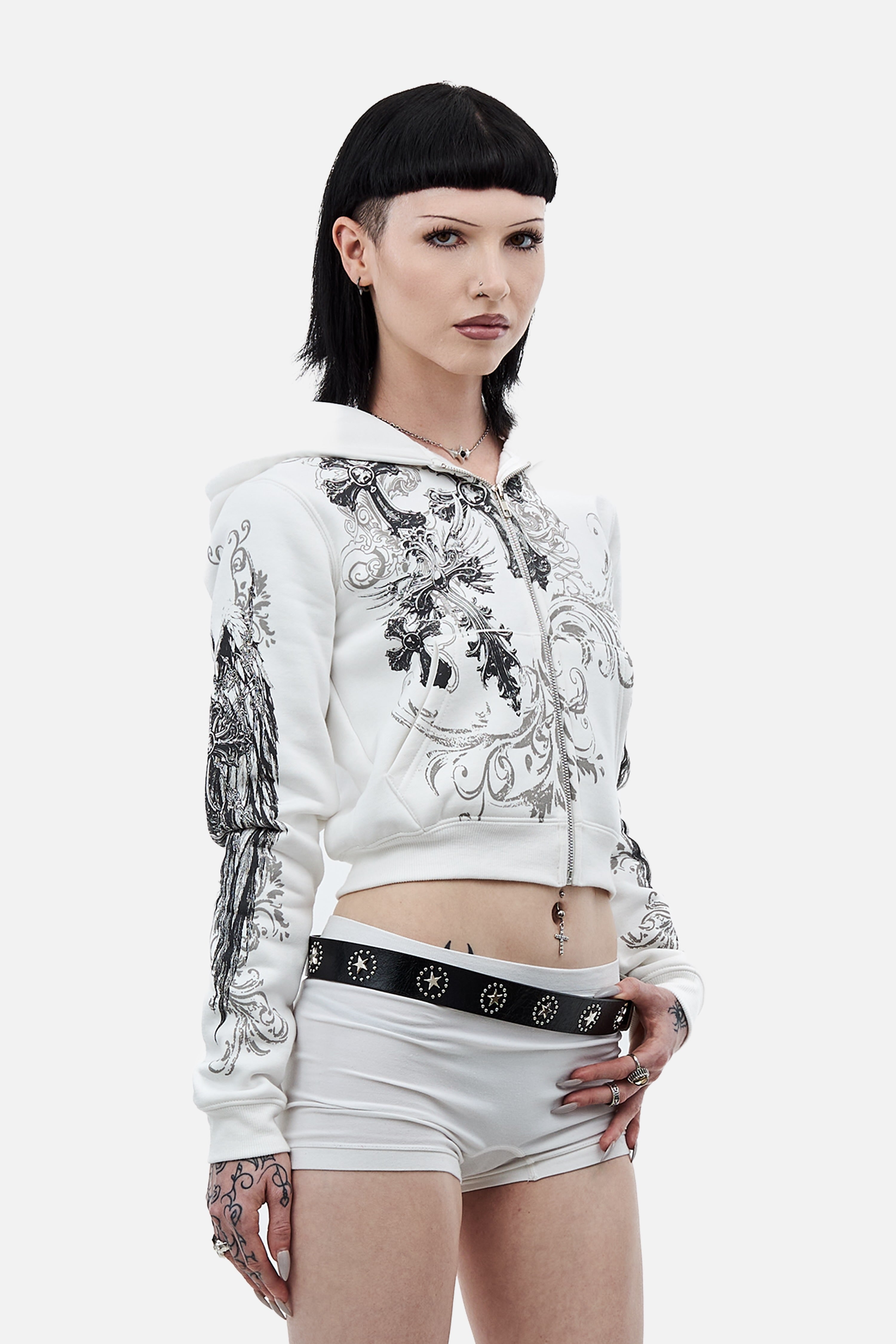 White Elegance Hoodie