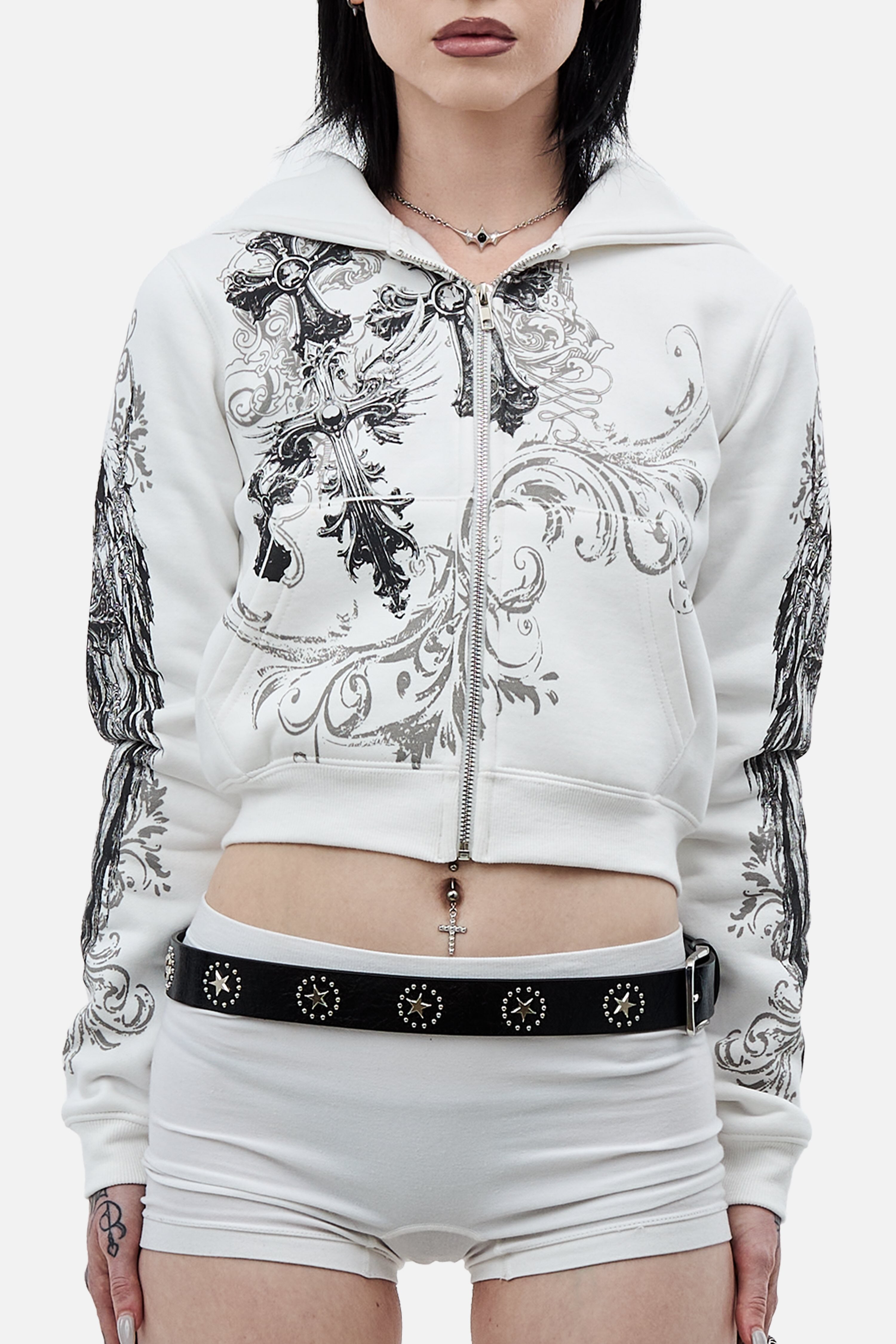 White Elegance Hoodie