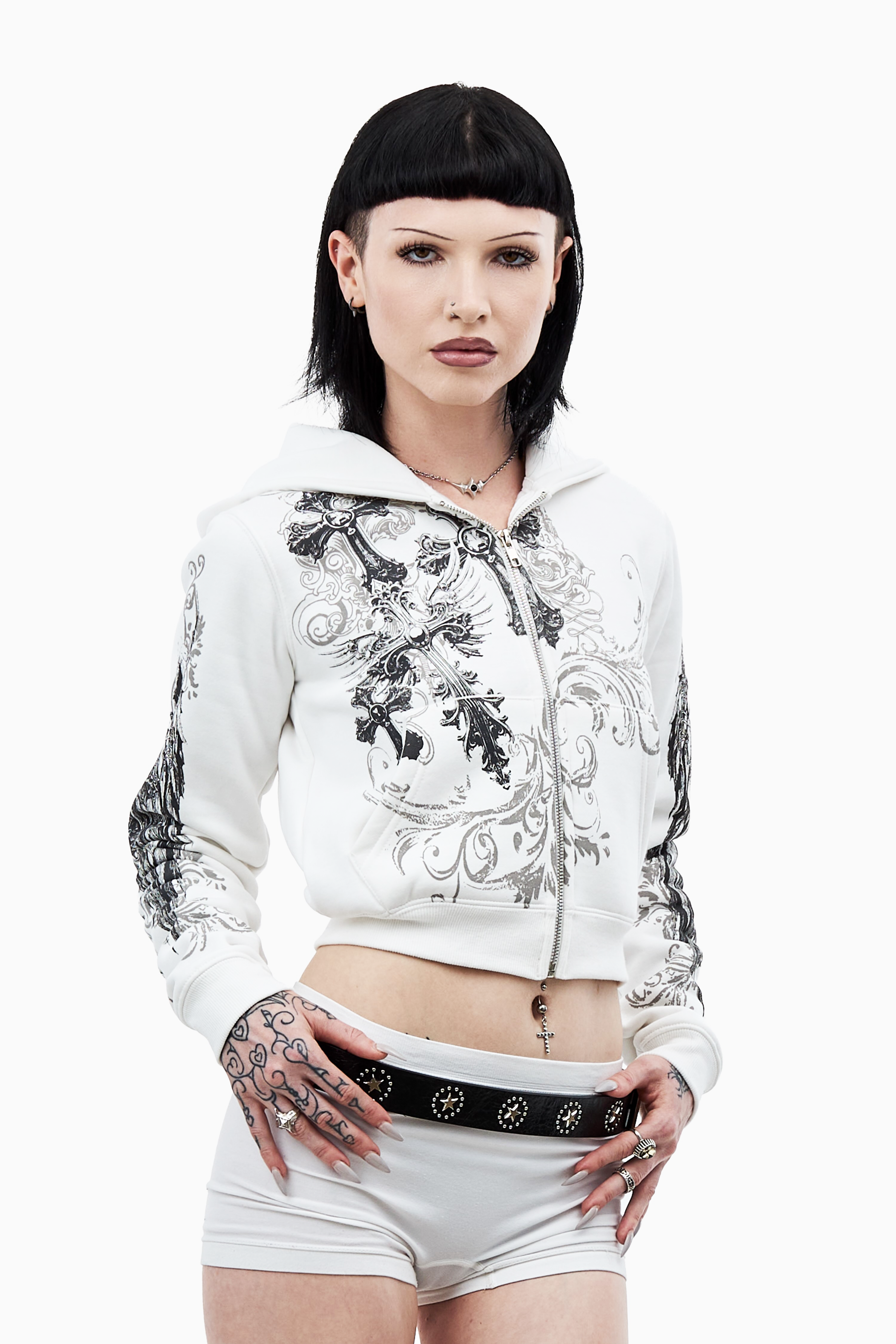 White Elegance Hoodie