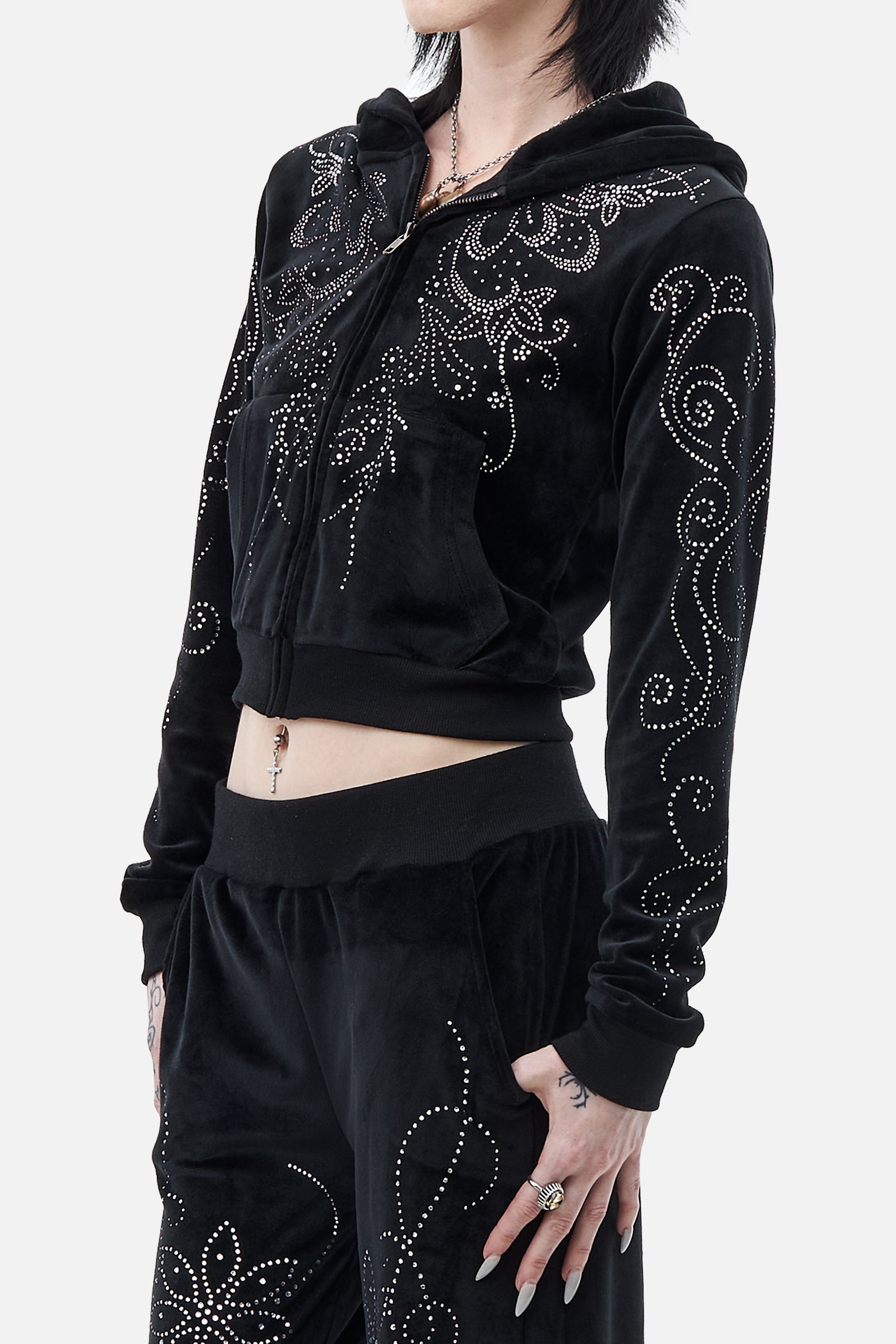 Velour Flutter Hoodie