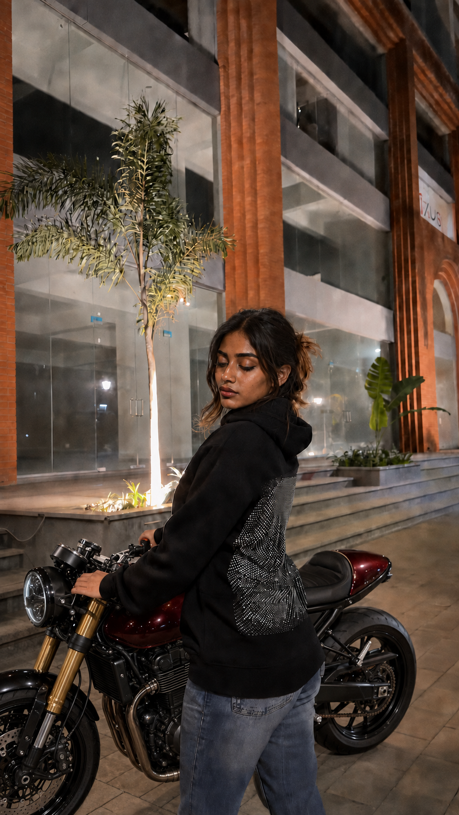 Backless Drip Hoodie