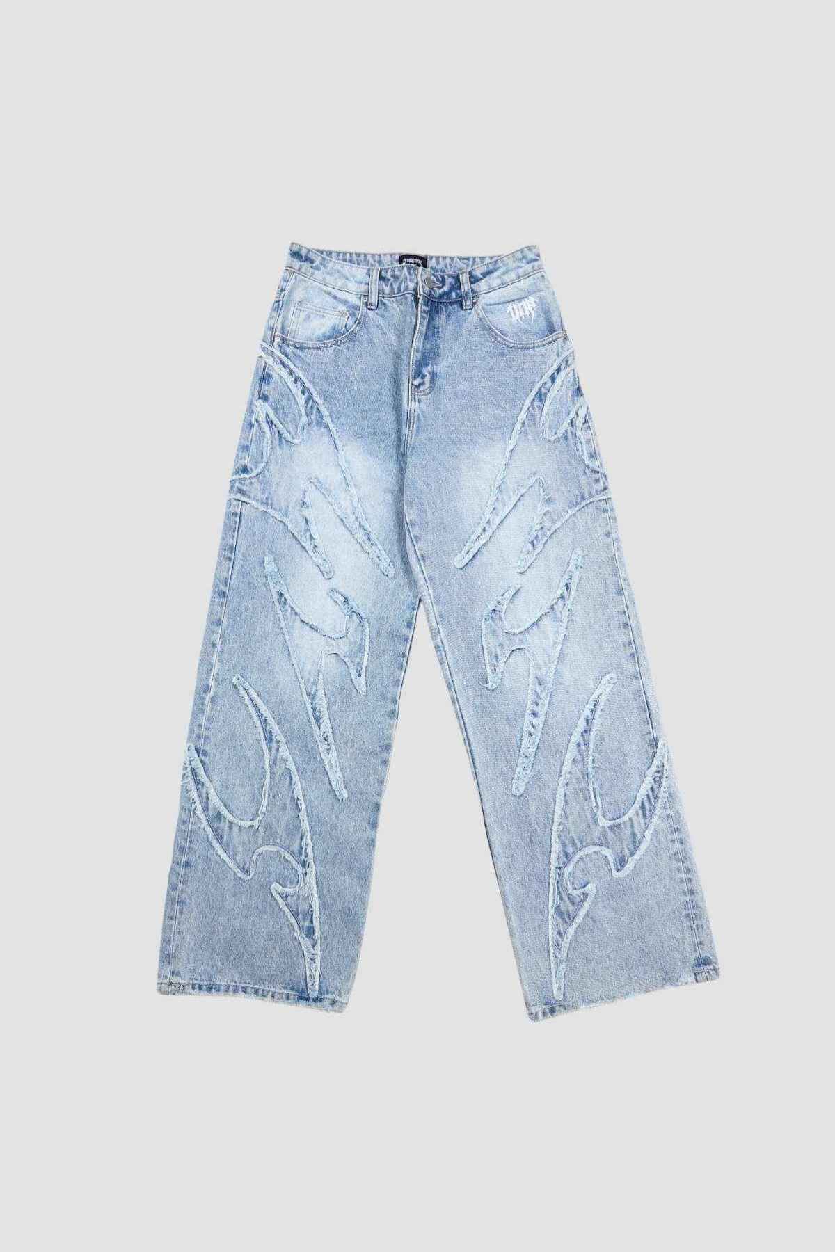Flamed Blue Denim