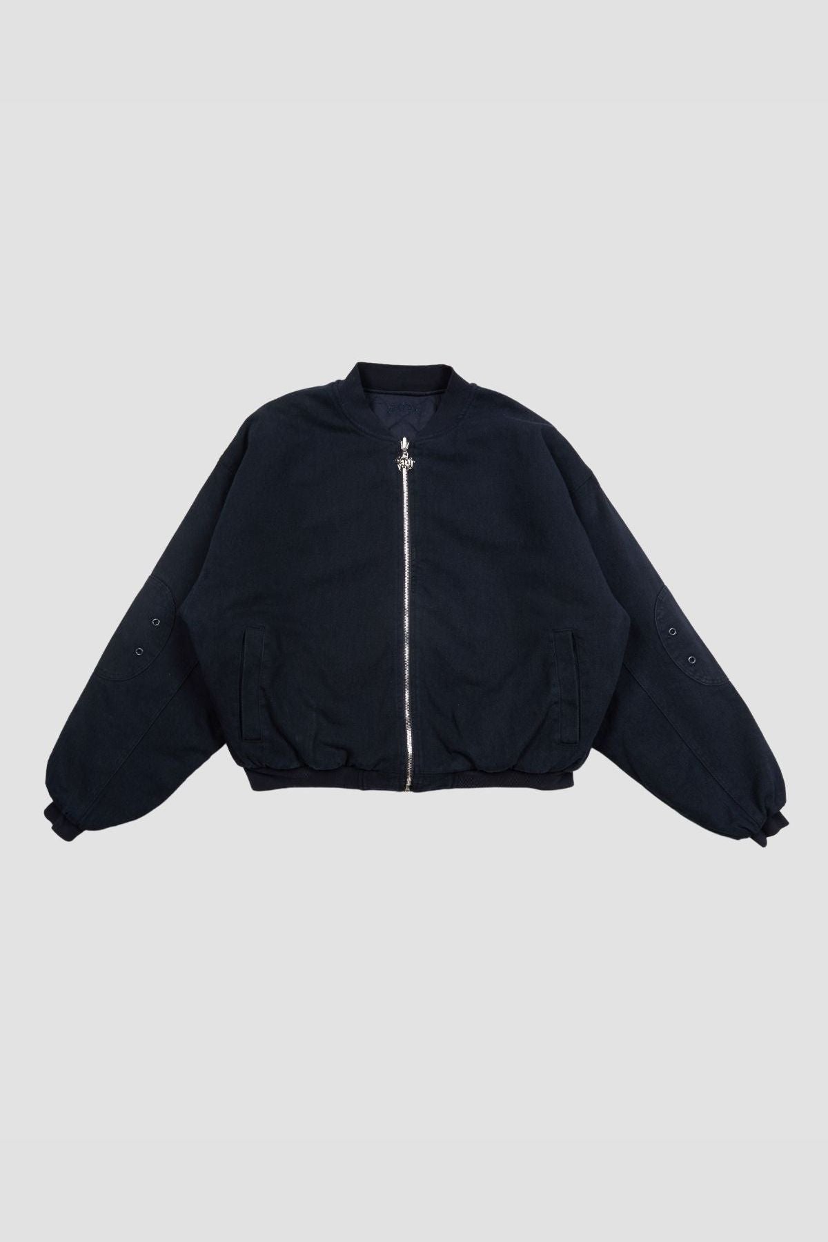 Flamed Navy Bomber Jacket