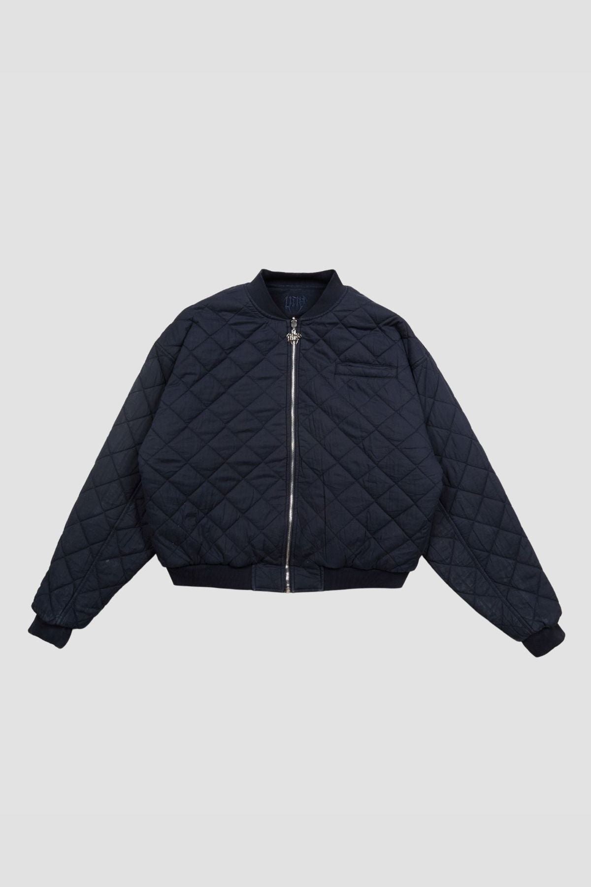 Flamed Navy Bomber Jacket
