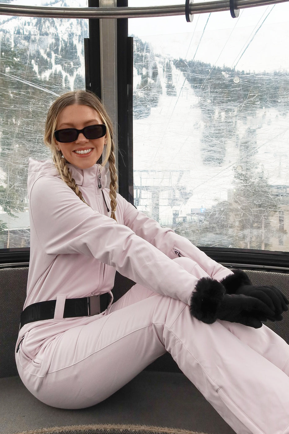 Women's Celeste One-Piece Ski Suits with Removable Hood