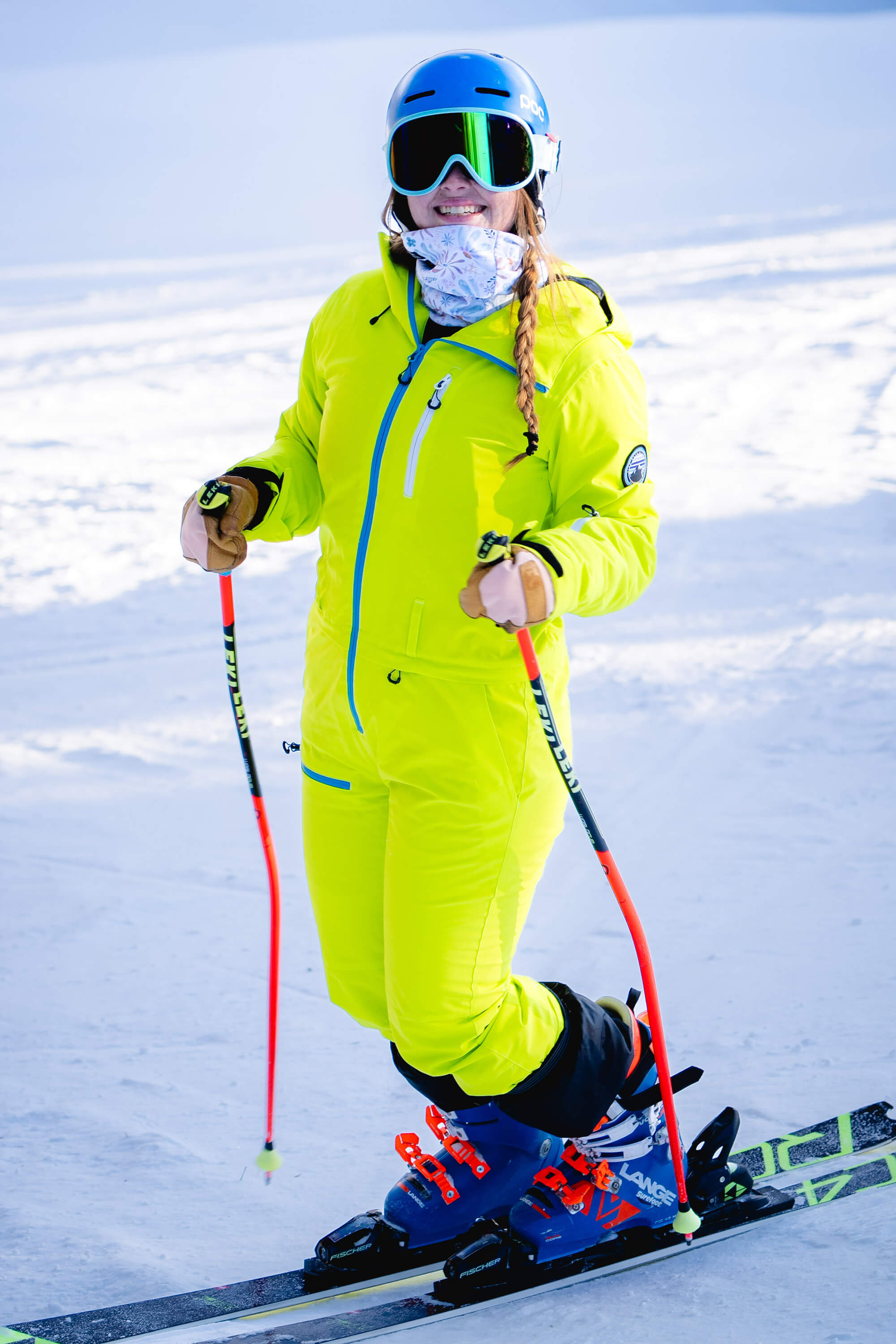 Women's Black Waterproof-breathable One-Piece Ski Suits