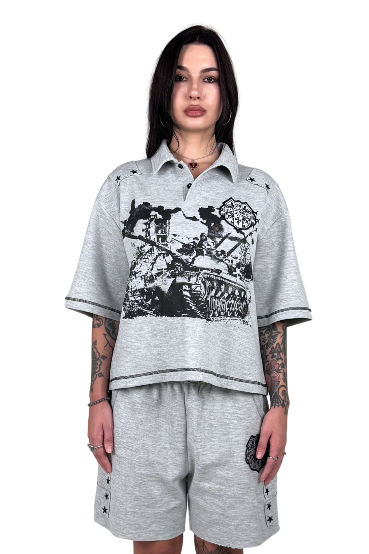 Military Shorts (Grey)