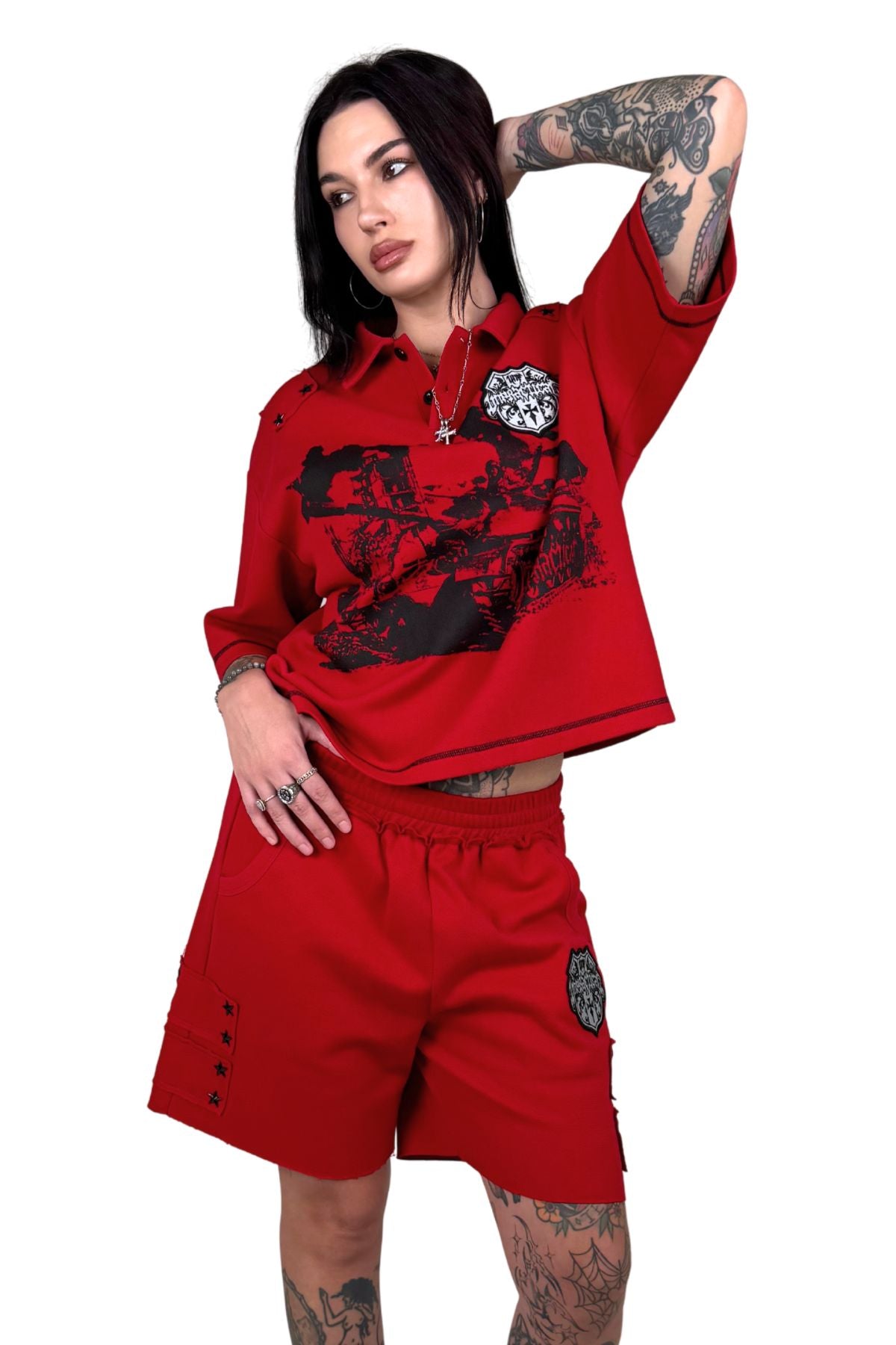Military Polo (Red)