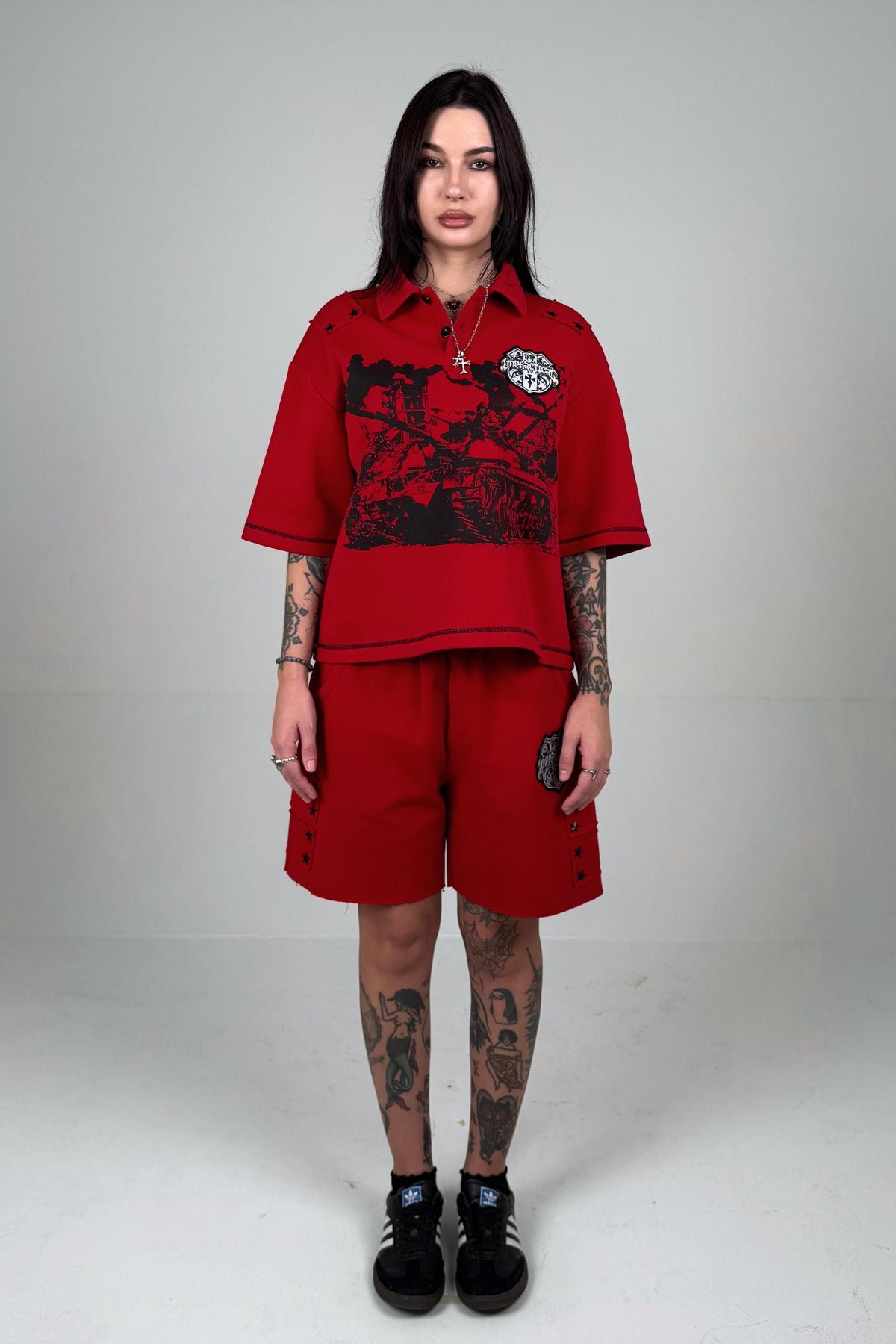 Military Polo (Red)