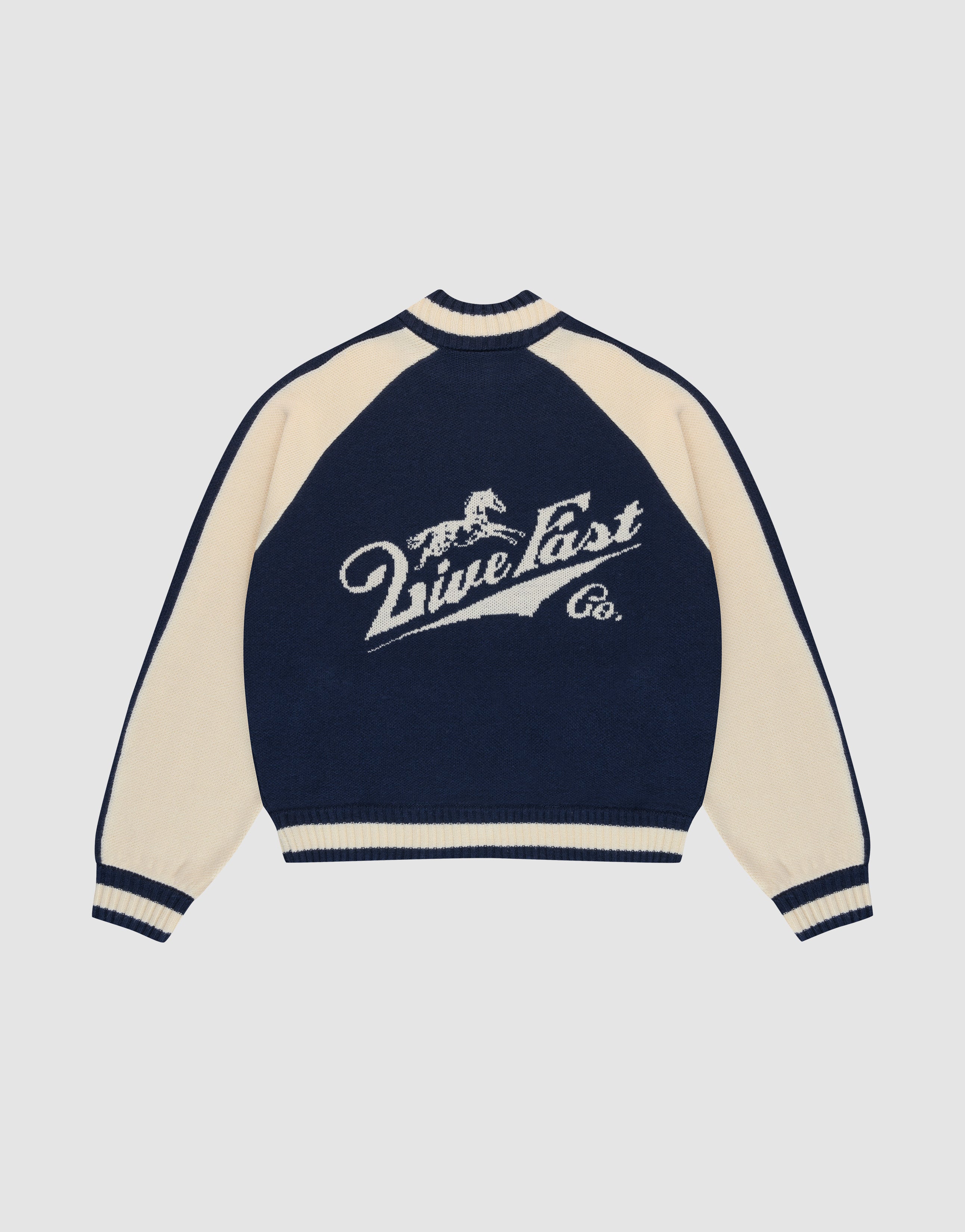 Boxy Knit Zip Jacket