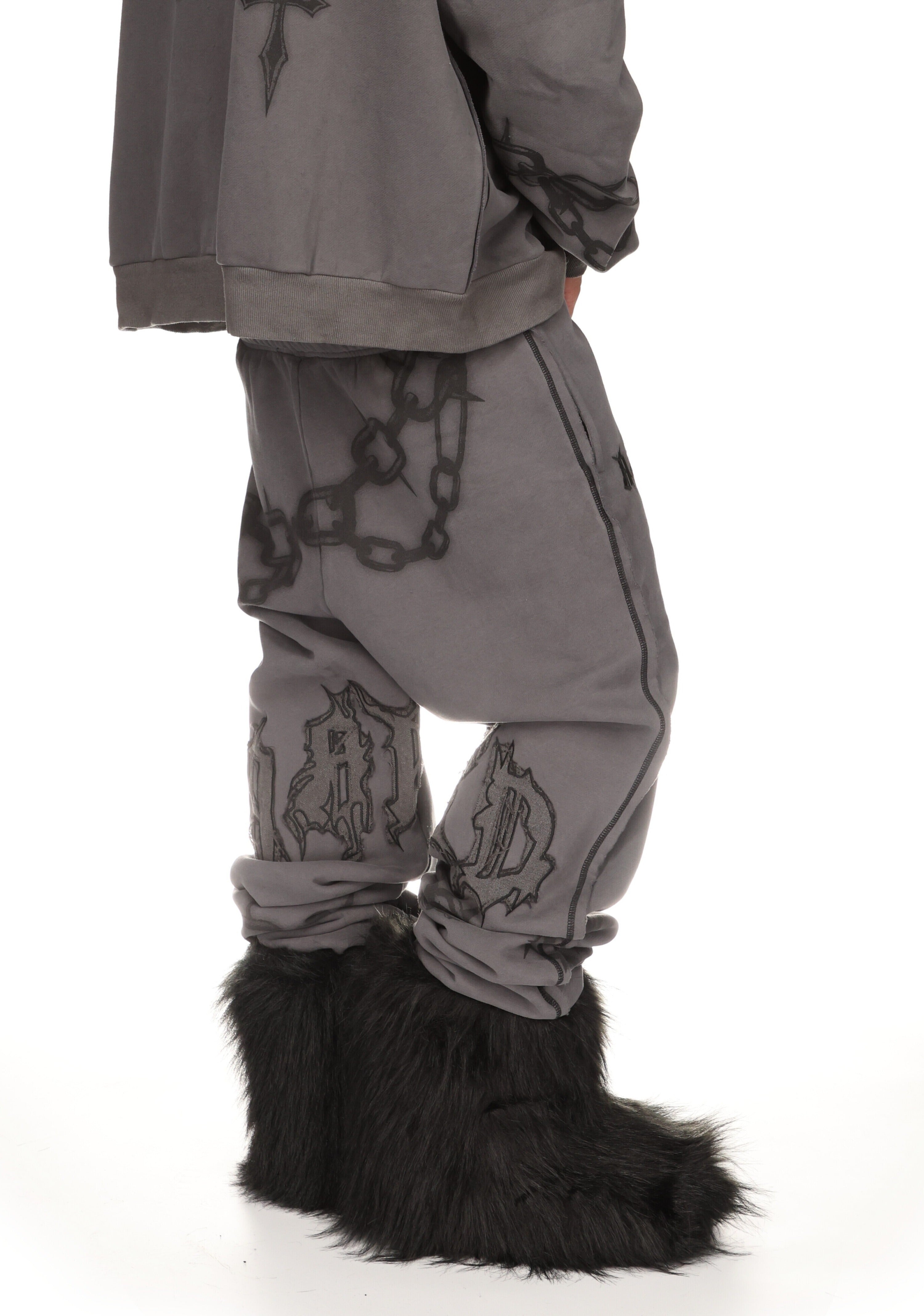 CHAINS SWEATPANTS CAST IRON