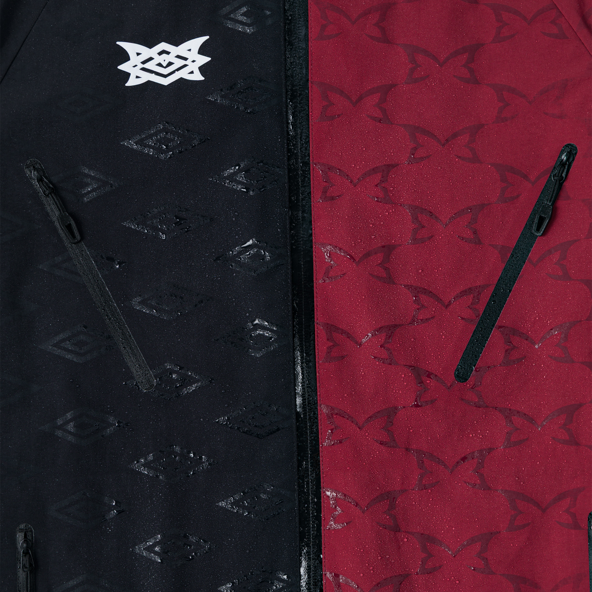 x Umbro Water Reactive Jacket (Red/Black)