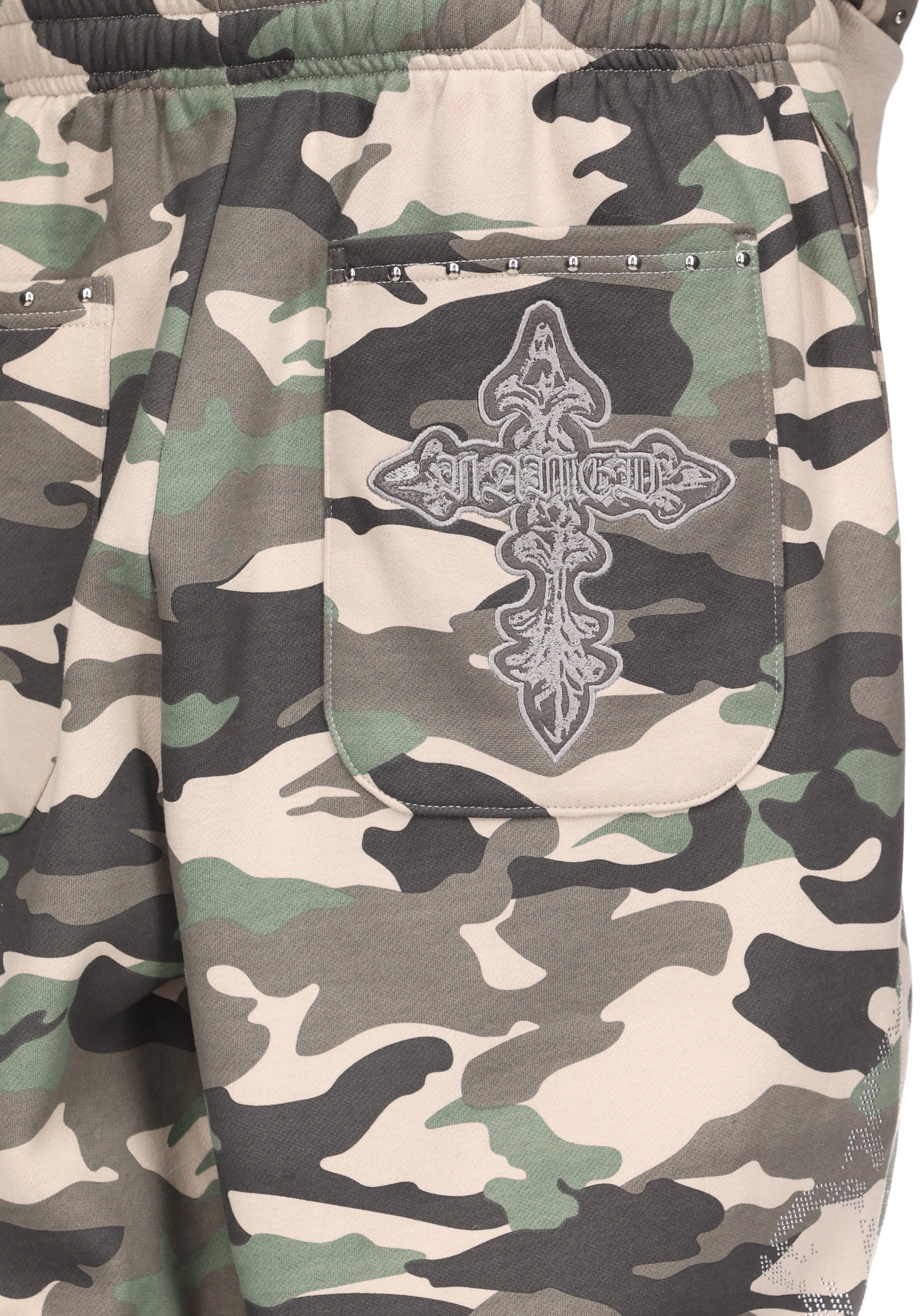 FERAL STUDDED OVERSIZED SWEATPANTS CAMO