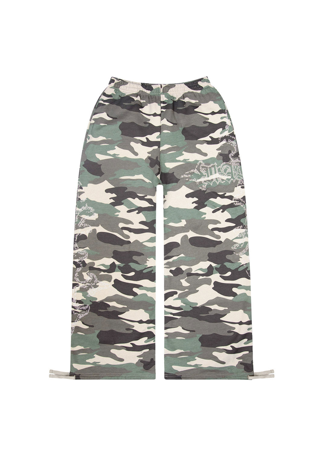 FERAL STUDDED OVERSIZED SWEATPANTS CAMO