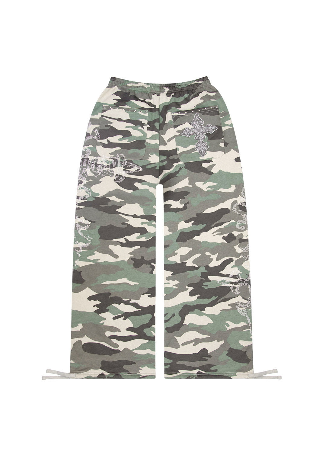 FERAL STUDDED OVERSIZED SWEATPANTS CAMO
