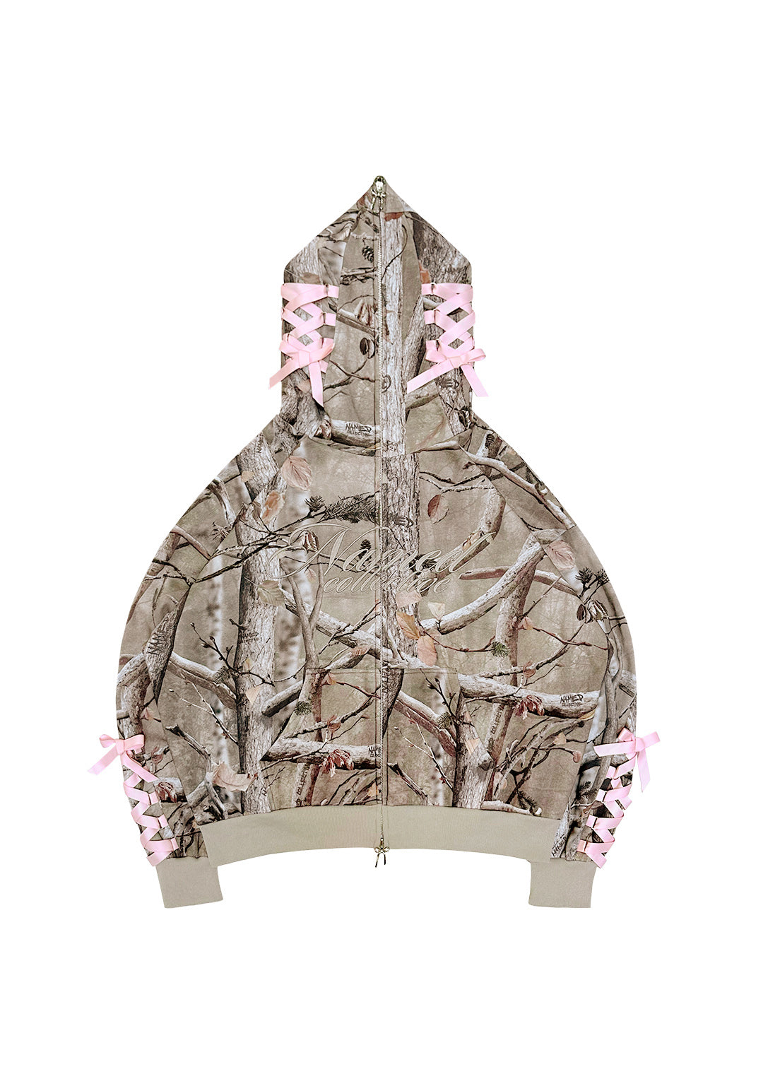 FORBIDDEN ZIP HOODIE NATURAL