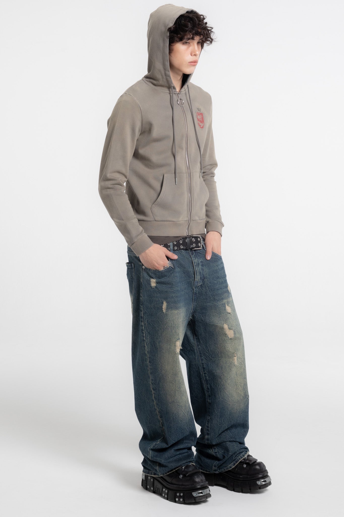 Crest Slim Zip Hoodie