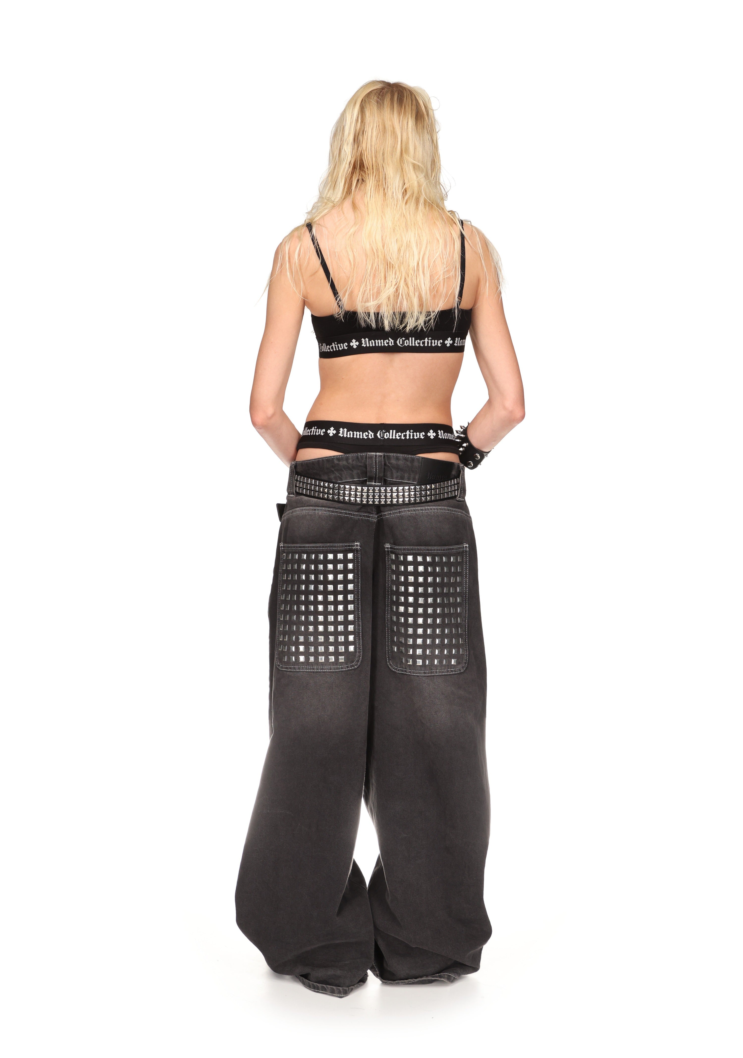 CLASSICS LOGO TRIANGLE BRALETTE BLACK