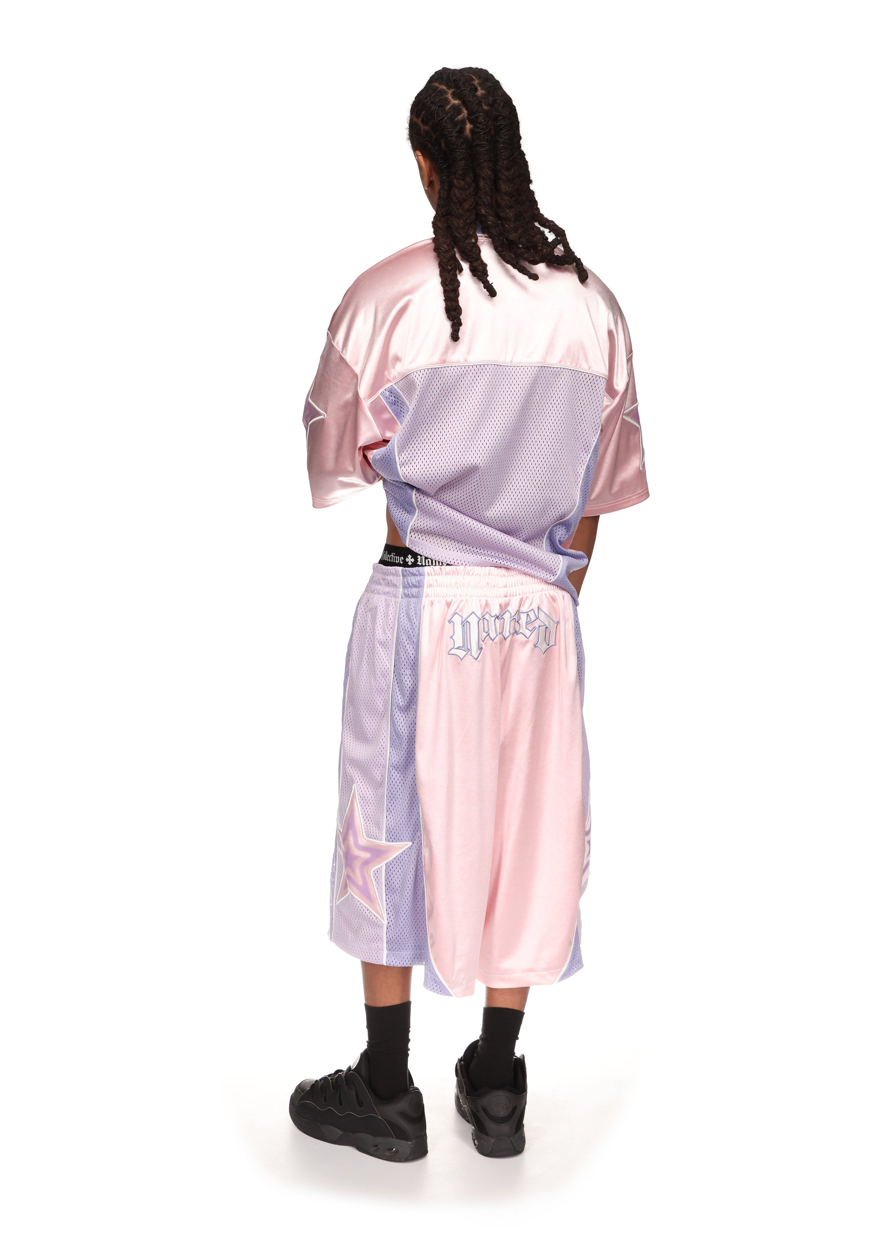 Nth ACTIVE AIRTEX MESH OVERSIZED JERSEY BABY PINK